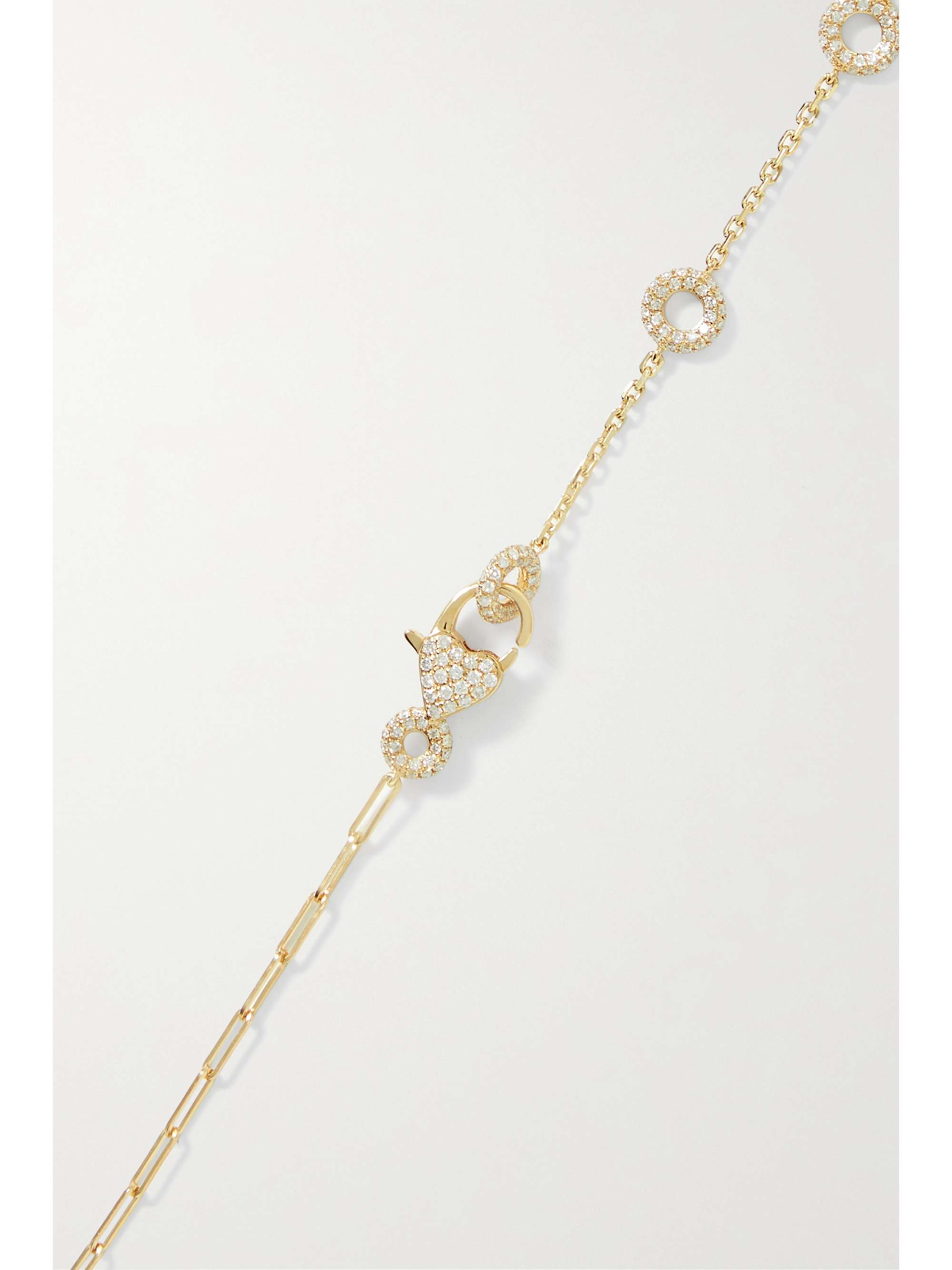 YVONNE LÉON 18-karat gold diamond necklace