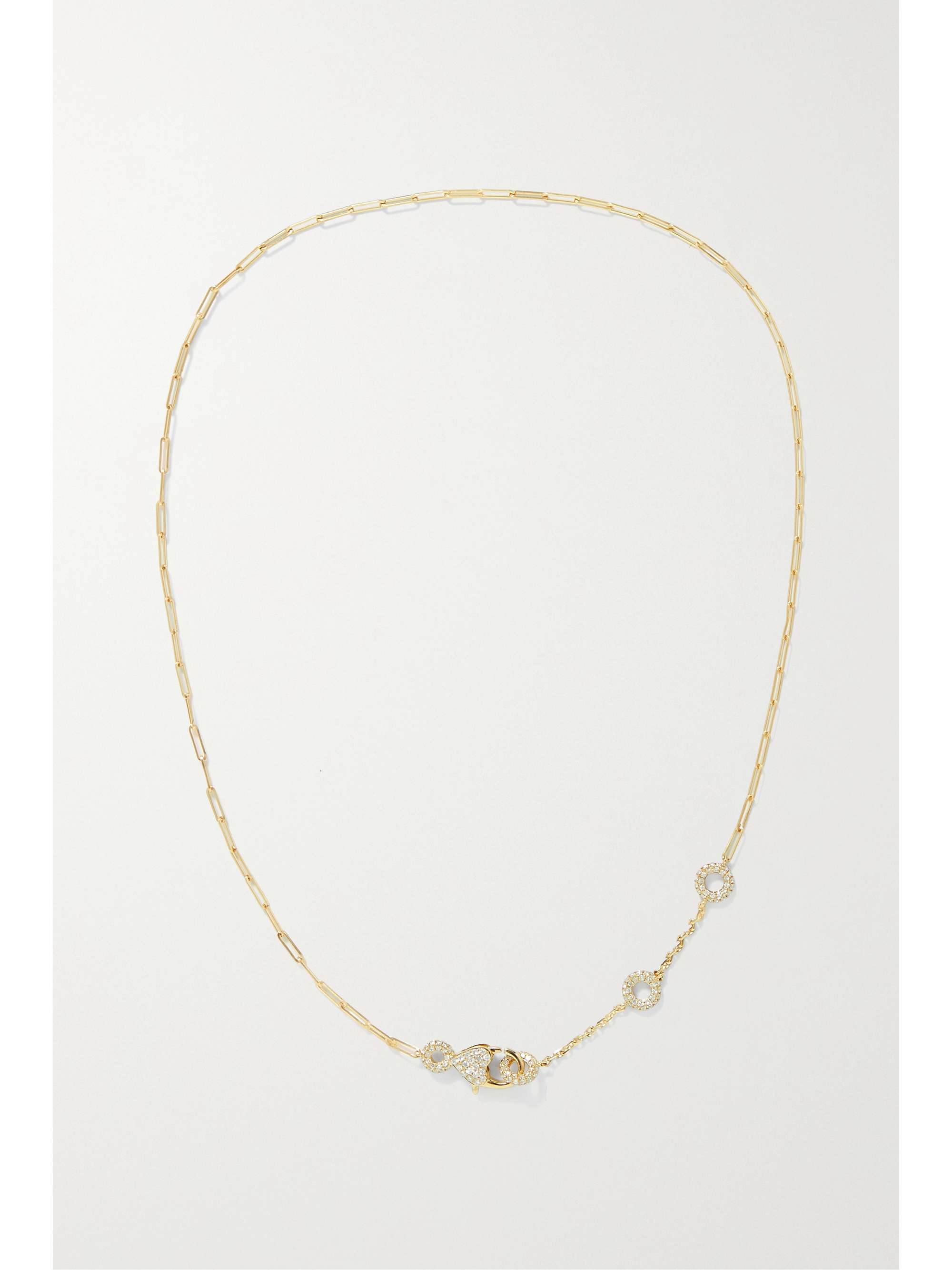 YVONNE LÉON 18-karat gold diamond necklace