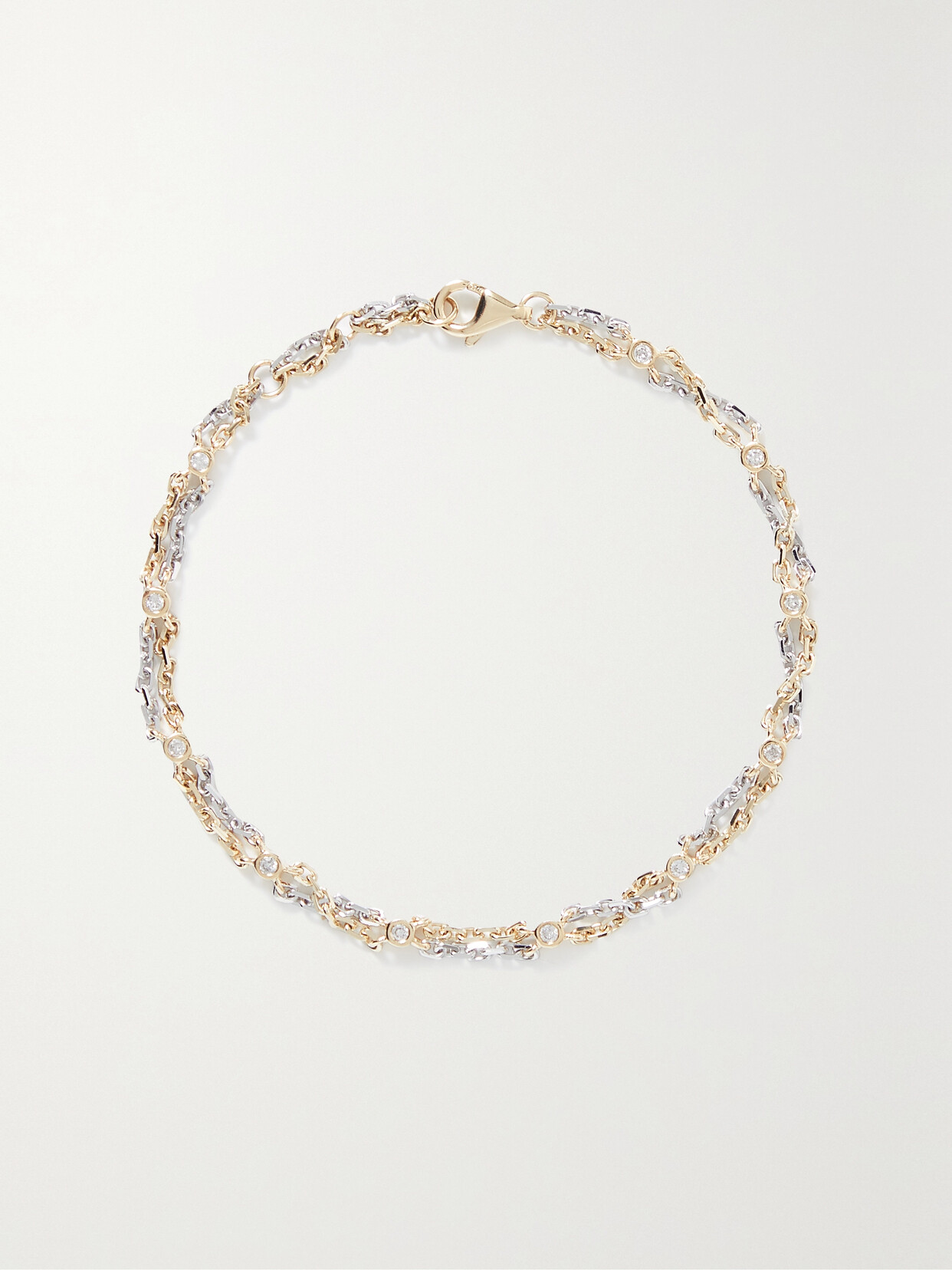 Yvonne Léon 18-karat White And Yellow Gold Diamond Bracelet