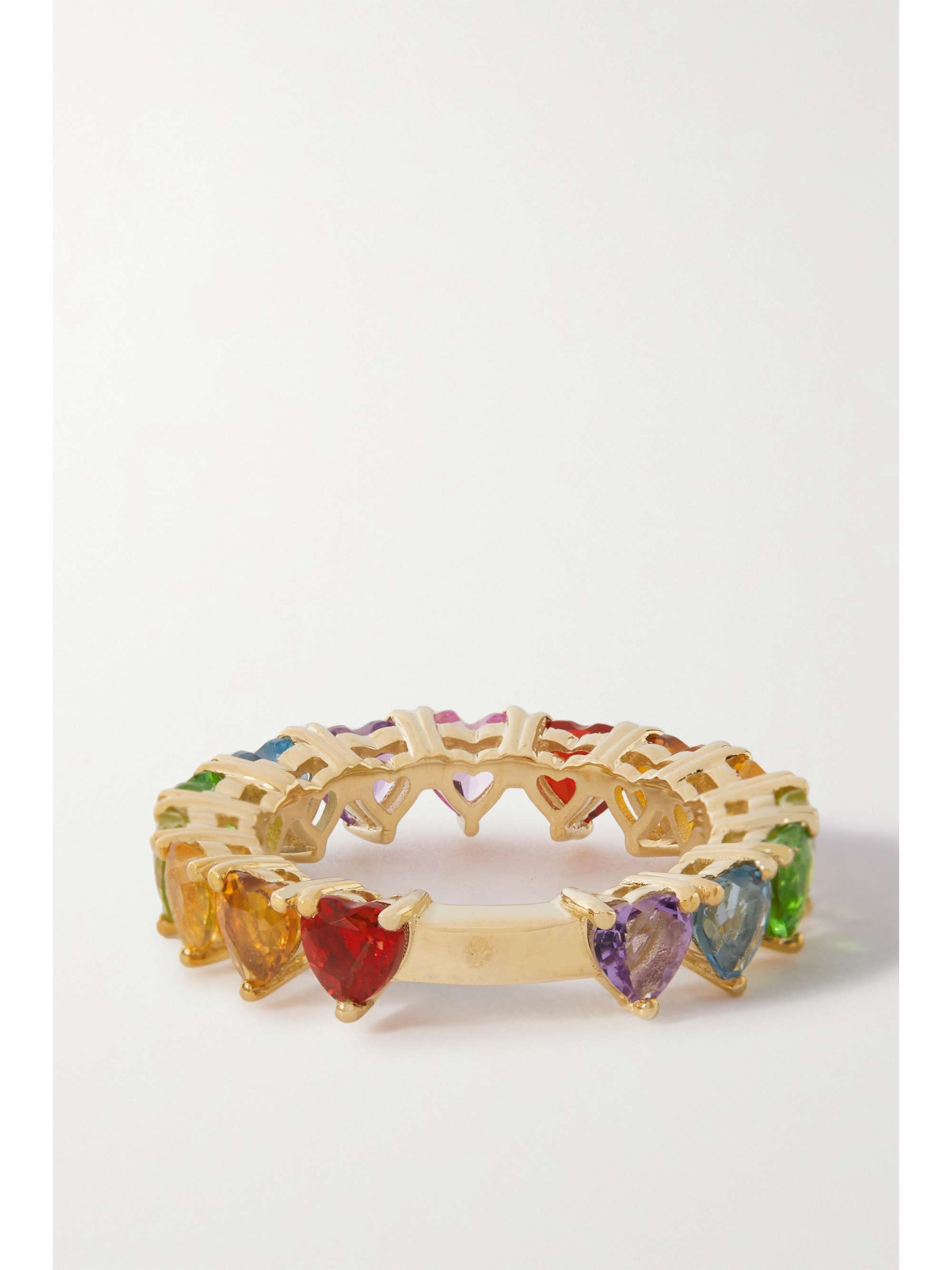 YVONNE LÉON Mini Alliance 9-karat gold multi-stone ring