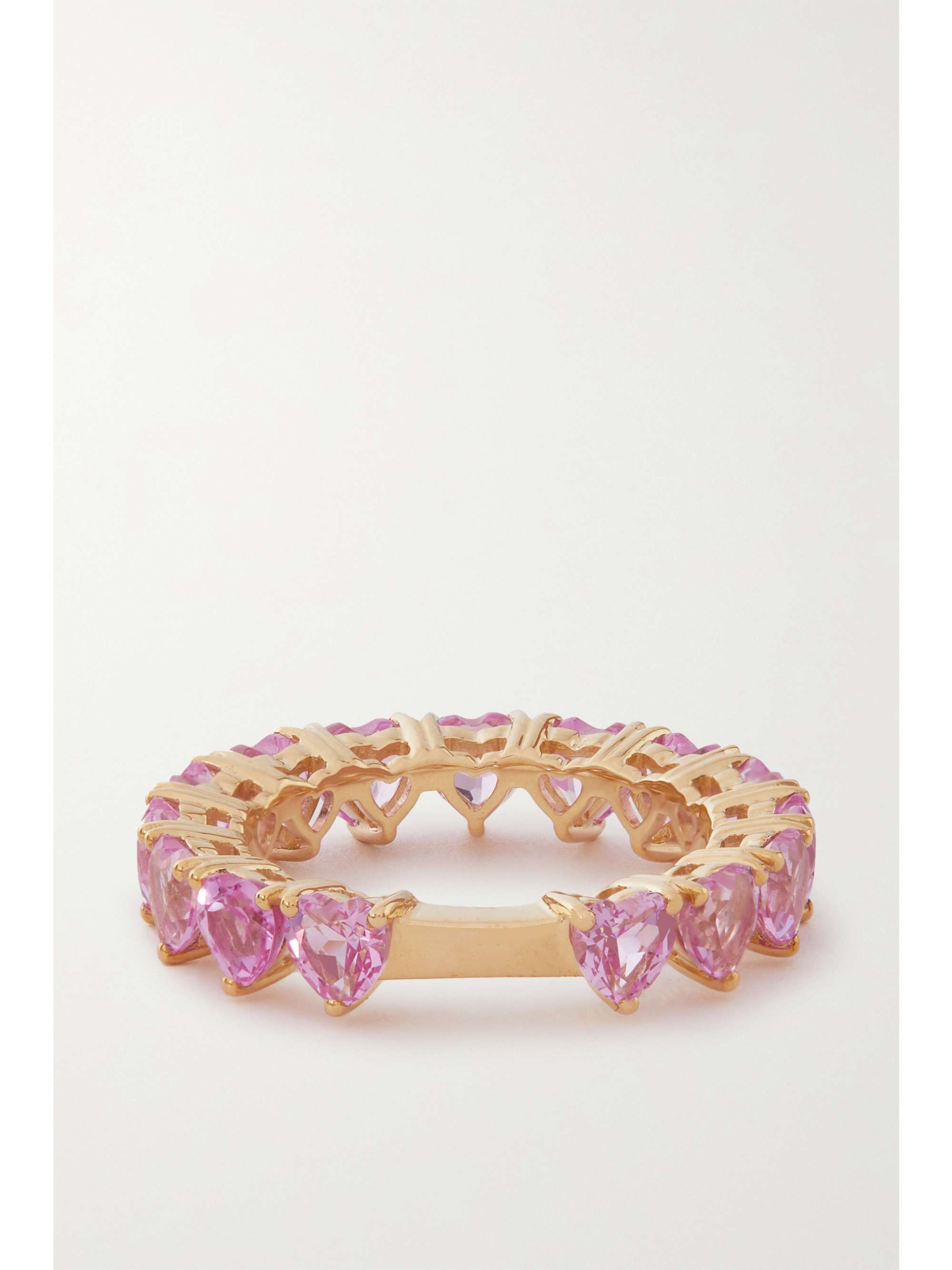 YVONNE LÉON Mini Alliance 9-karat gold crystal ring