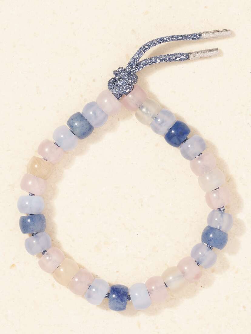 Carolina Bucci Marfa Forte Beads 18-karat Gold And Lurex Multi-stone Bracelet Kit