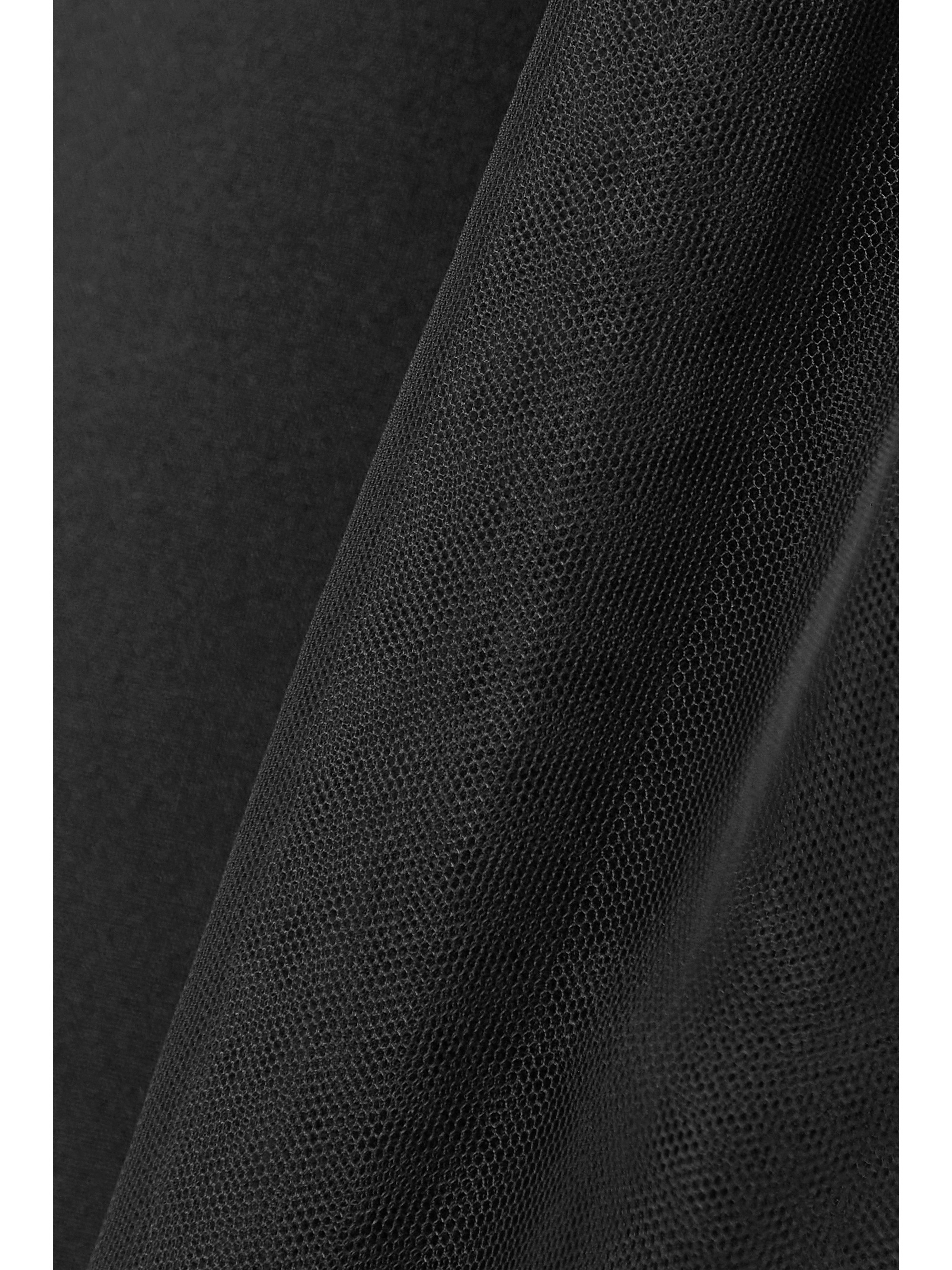 Oscar de la Renta Tulle and wool-blend mini dress thumbnail