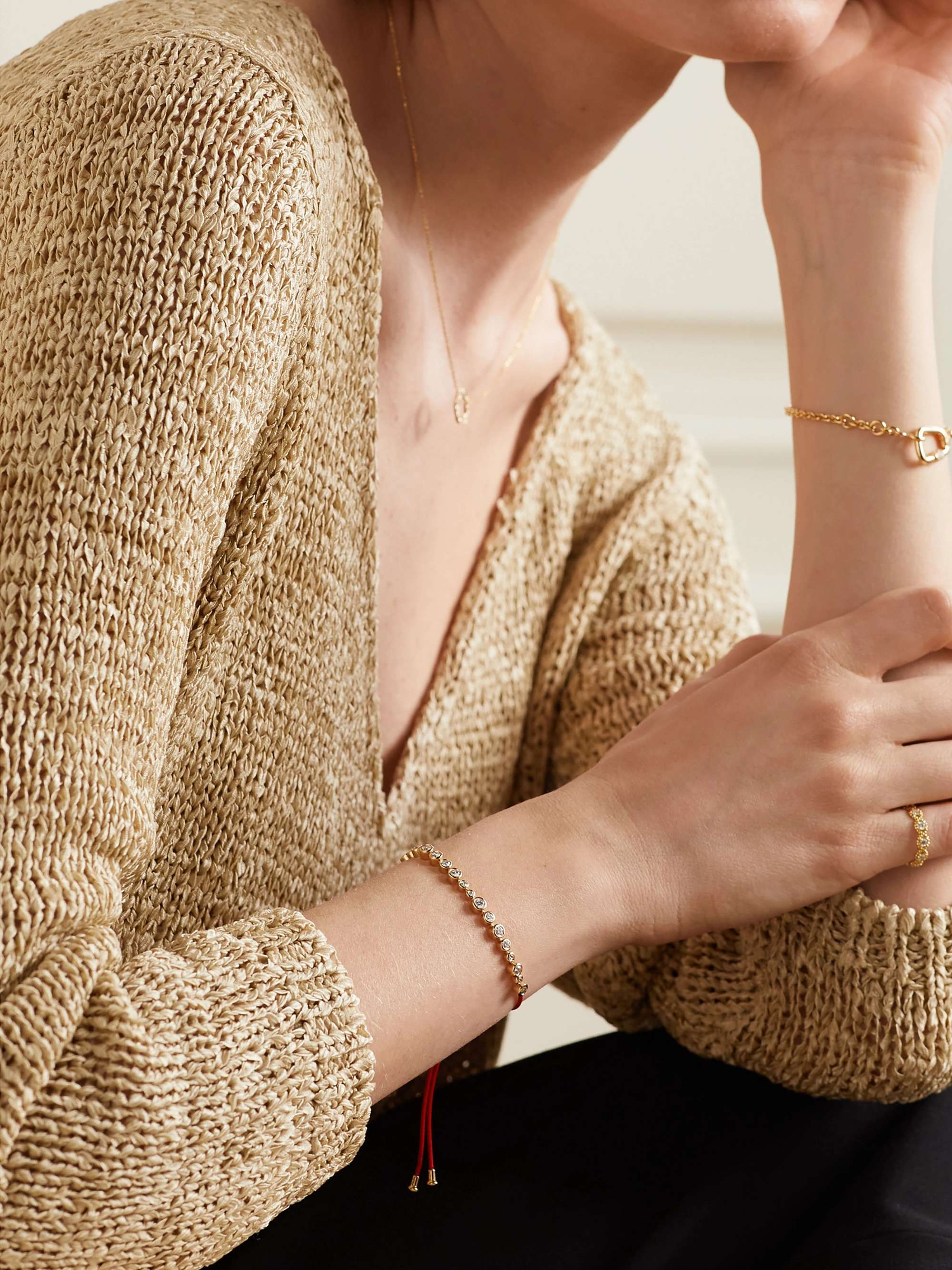 KIMAÏ Salazar 18-karat gold laboratory-grown diamond bracelet