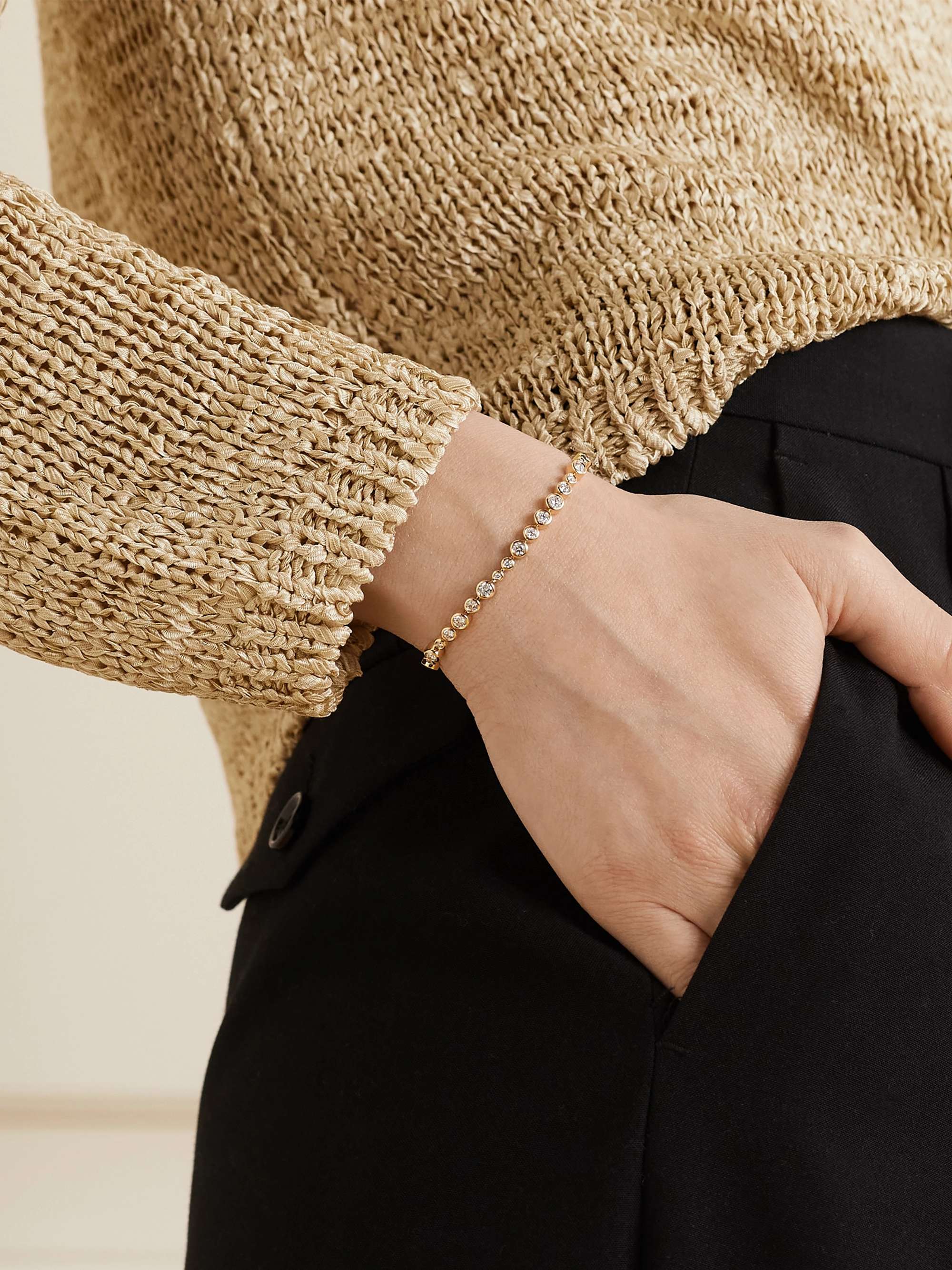 KIMAÏ Salazar 18-karat gold laboratory-grown diamond bracelet