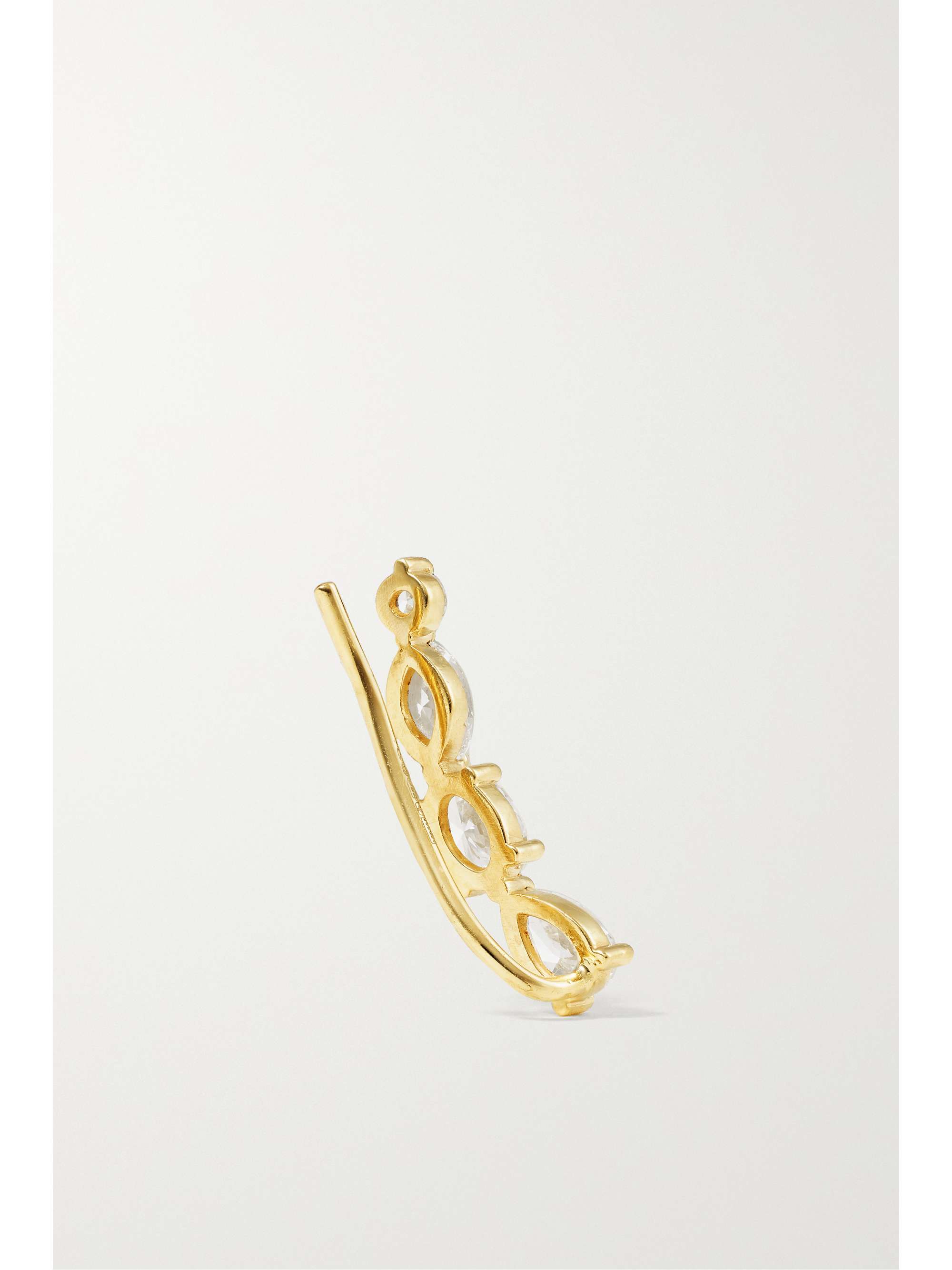 KIMAÏ Miro 18-karat recycled gold laboratory-grown diamond single earring