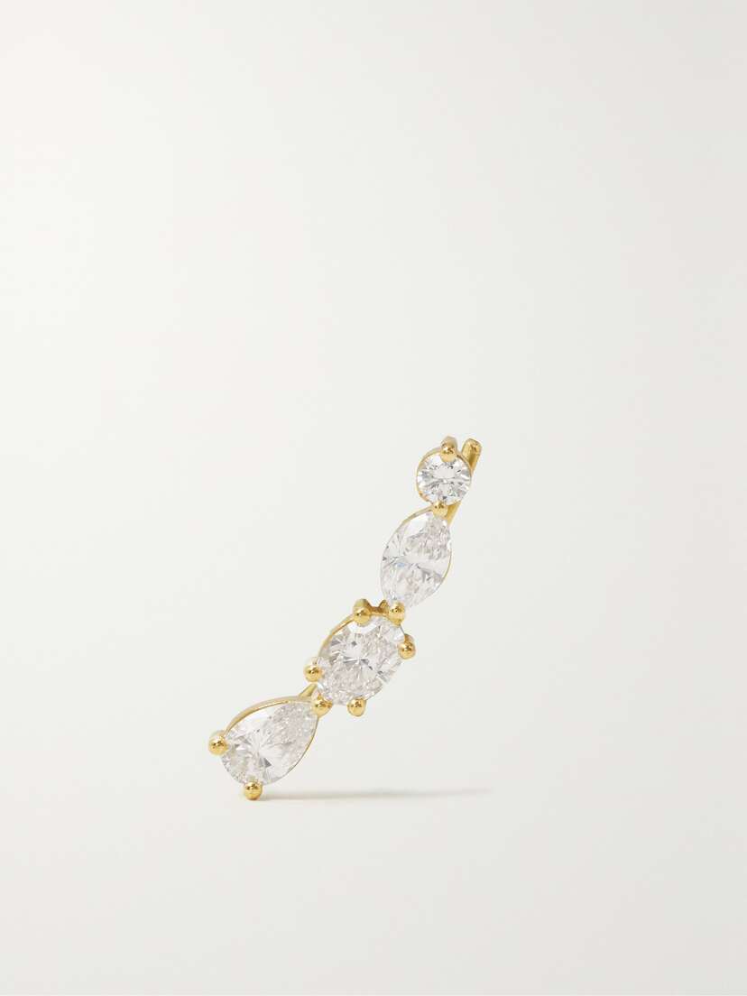 Kimaï Miro 18-karat ecycled Gold Laboratory-grown Diamond Single Earring