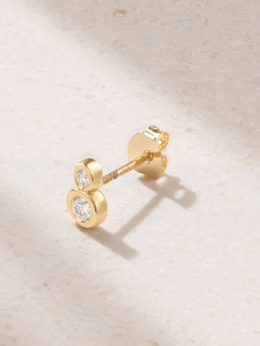 Kimaï Glow 18-karat Recycled Gold Laboratory-grown Diamond Single Earring