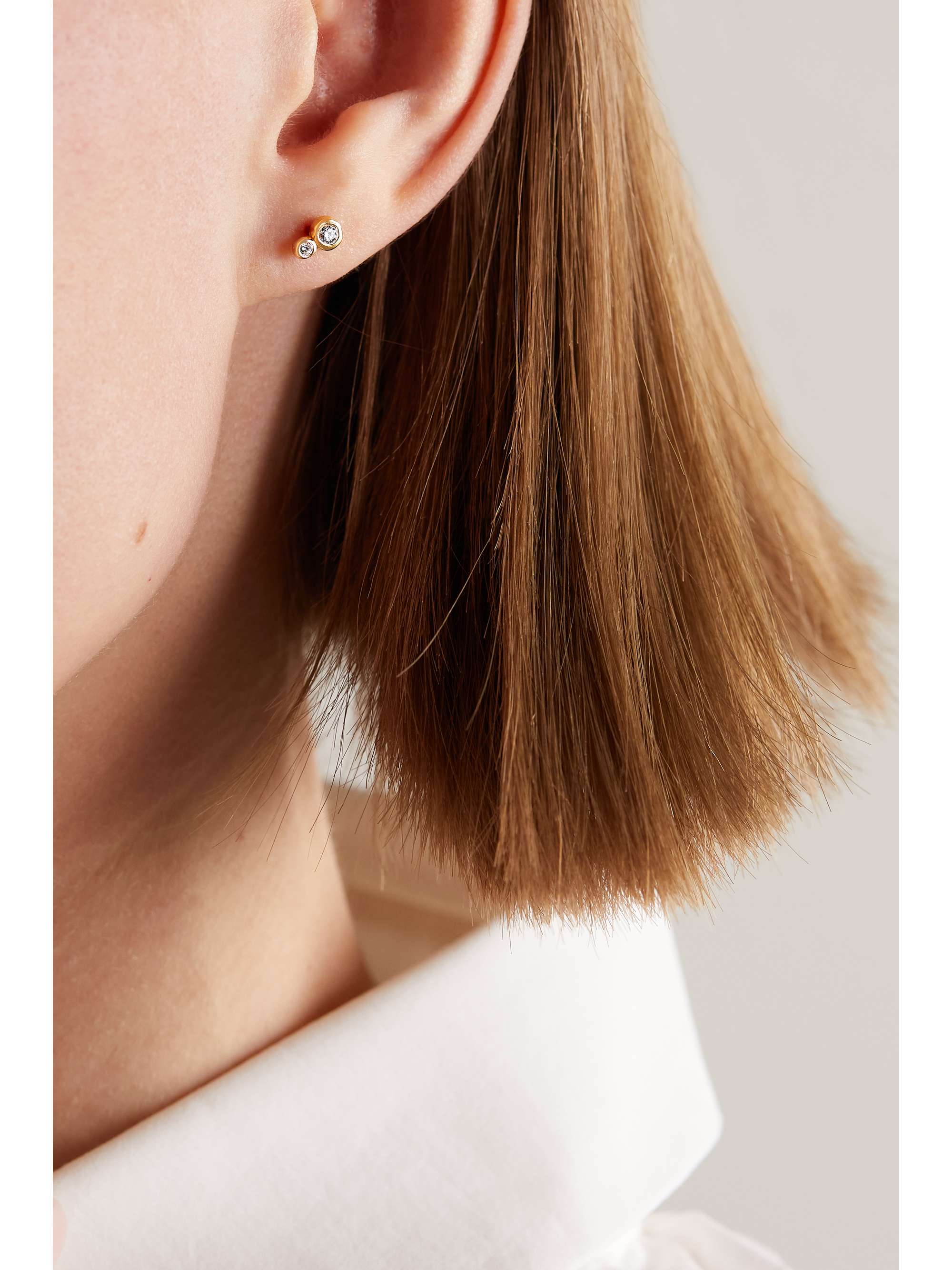 KIMAÏ Glow 18-karat recycled gold laboratory-grown diamond single earring