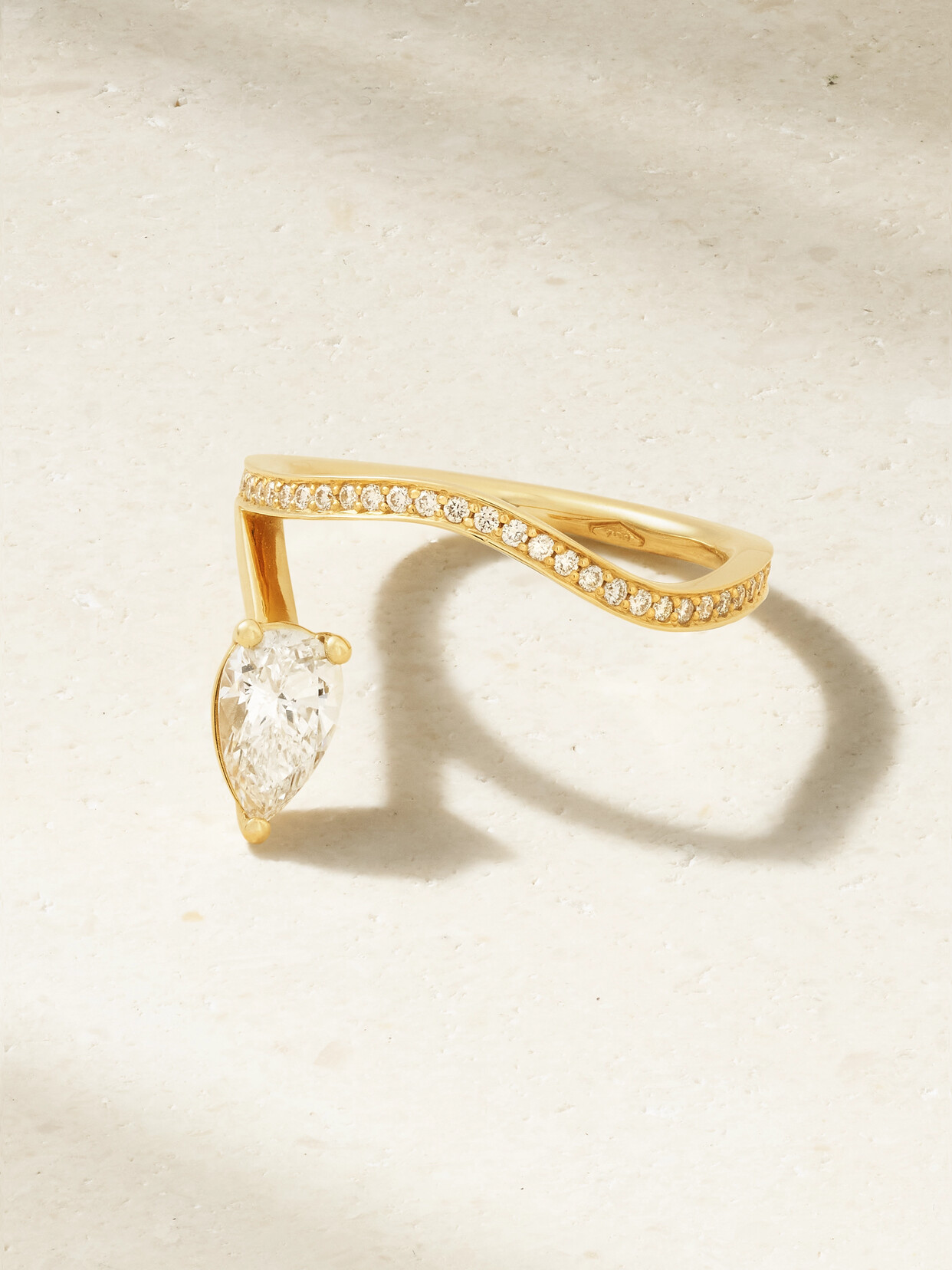 Kimaï Serena 18-karat Recycled Gold Laboratory-grown Diamond Ring - 7