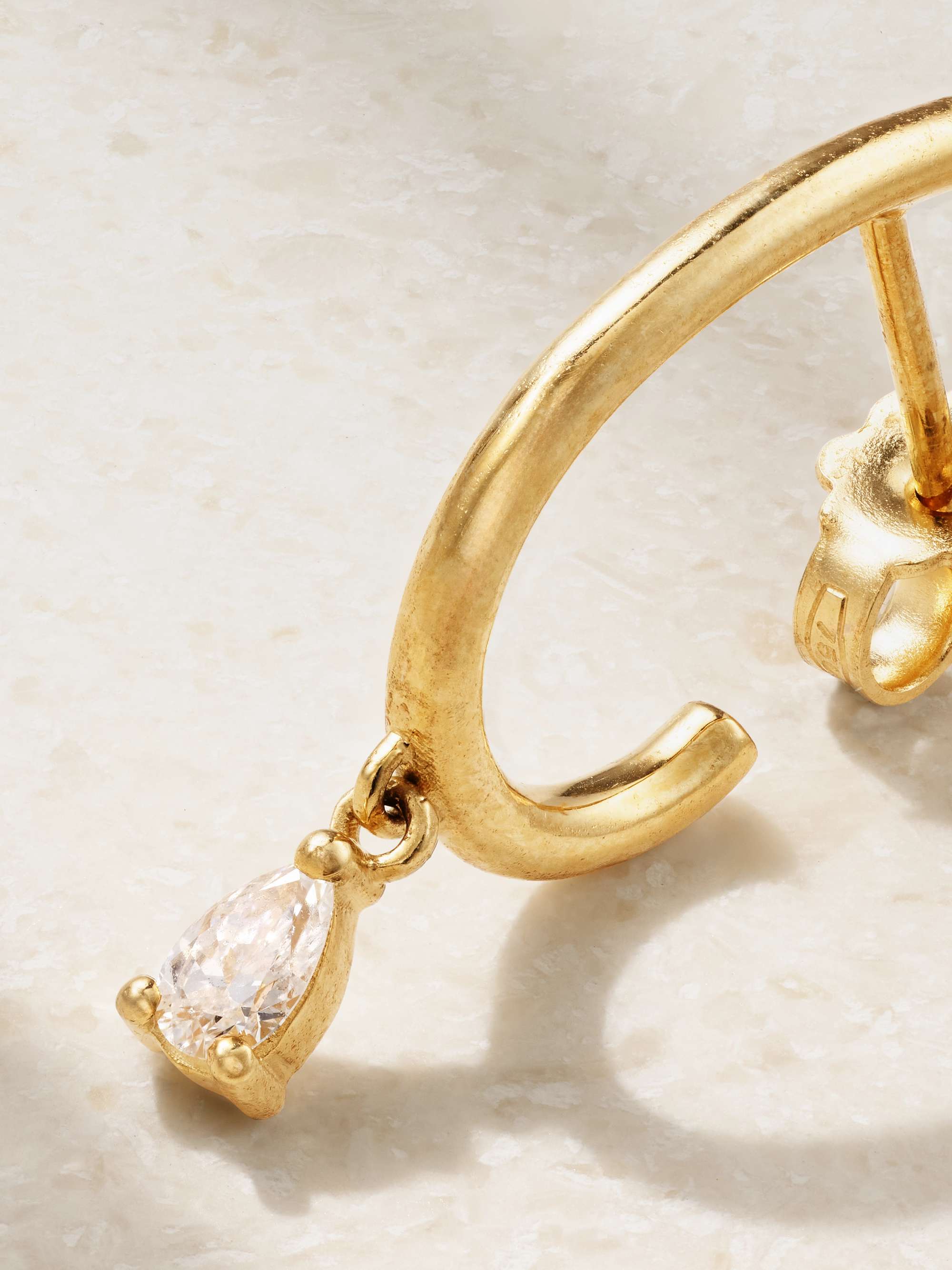 KIMAÏ 18K リサイクルゴールド ラボラトリーグロウン ダイヤモンド シングルピアス