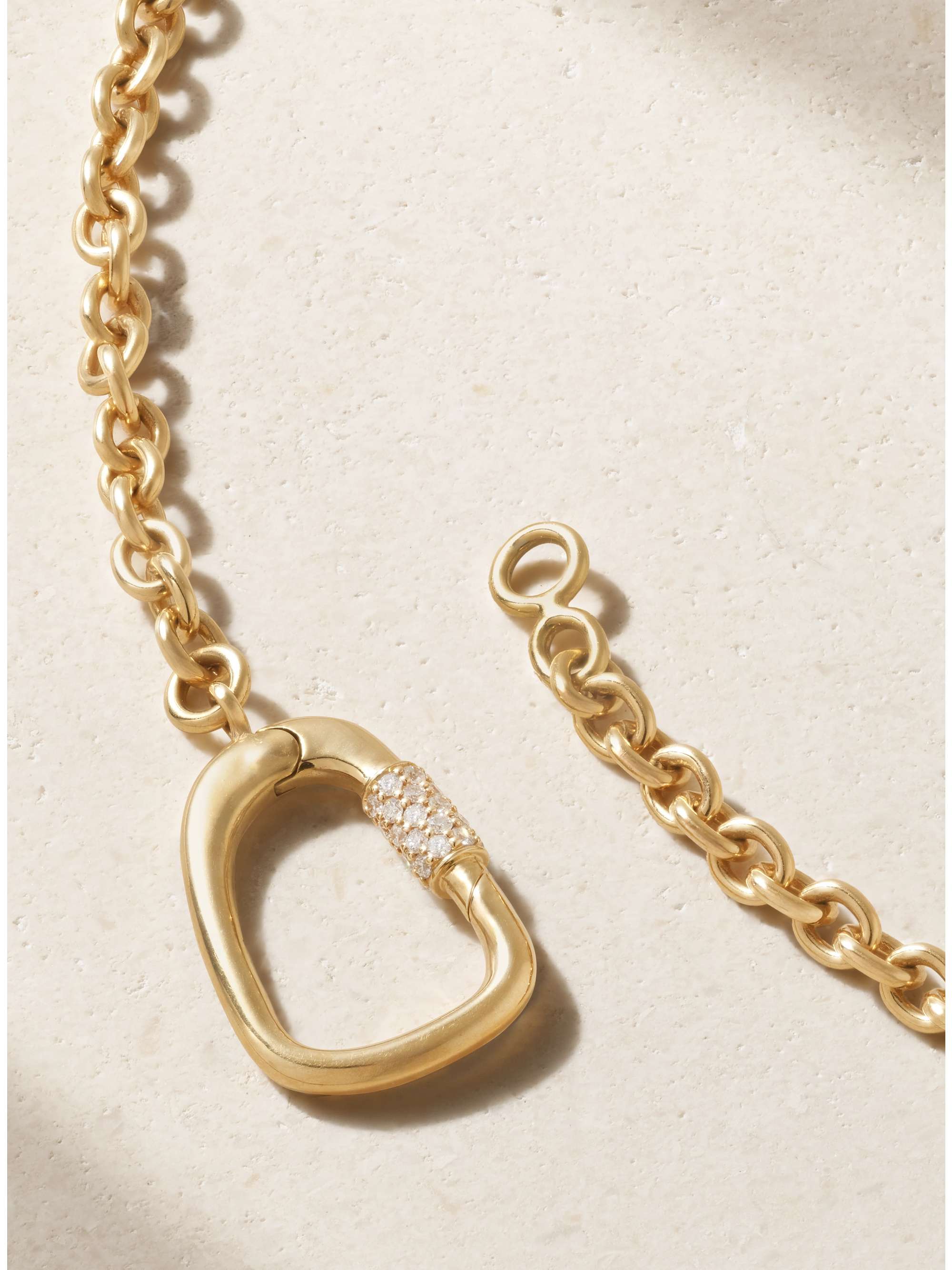 KIMAÏ Atlas 18-karat recycled gold laboratory-grown diamond necklace