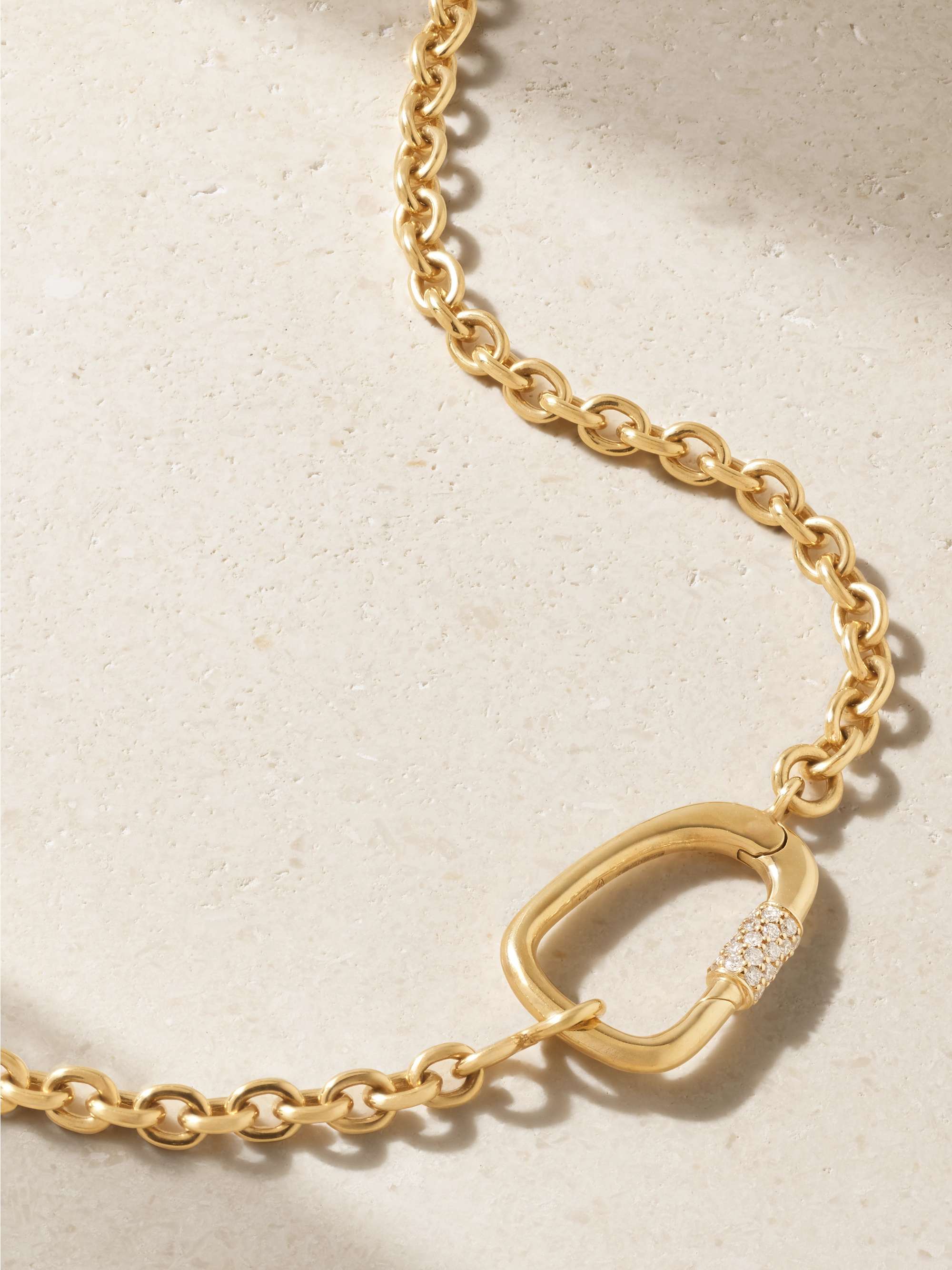 KIMAÏ Atlas 18-karat recycled gold laboratory-grown diamond necklace