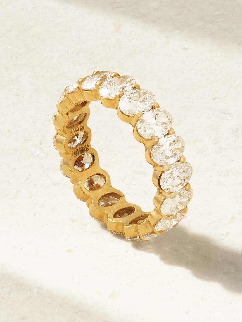 Kimaï Oprah Eternity 18-karat Recycled Gold Laboratory-grown Diamond Ring