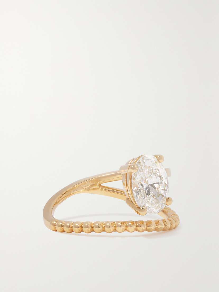 Kimaï Billie Pavé 18-karat Recycled Gold Laboratory-grown Diamond Ring