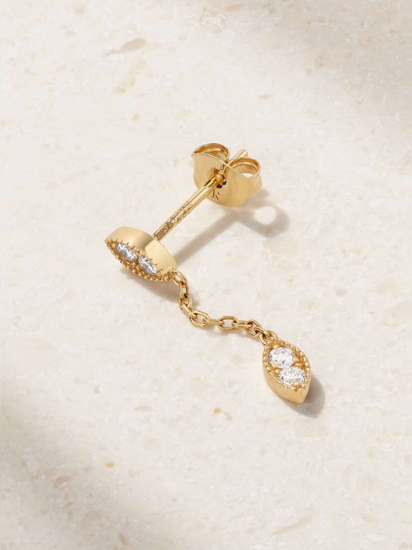 Kimaï Ora 18-karat Recycled Gold Laboratory-grown Diamond Single Earring