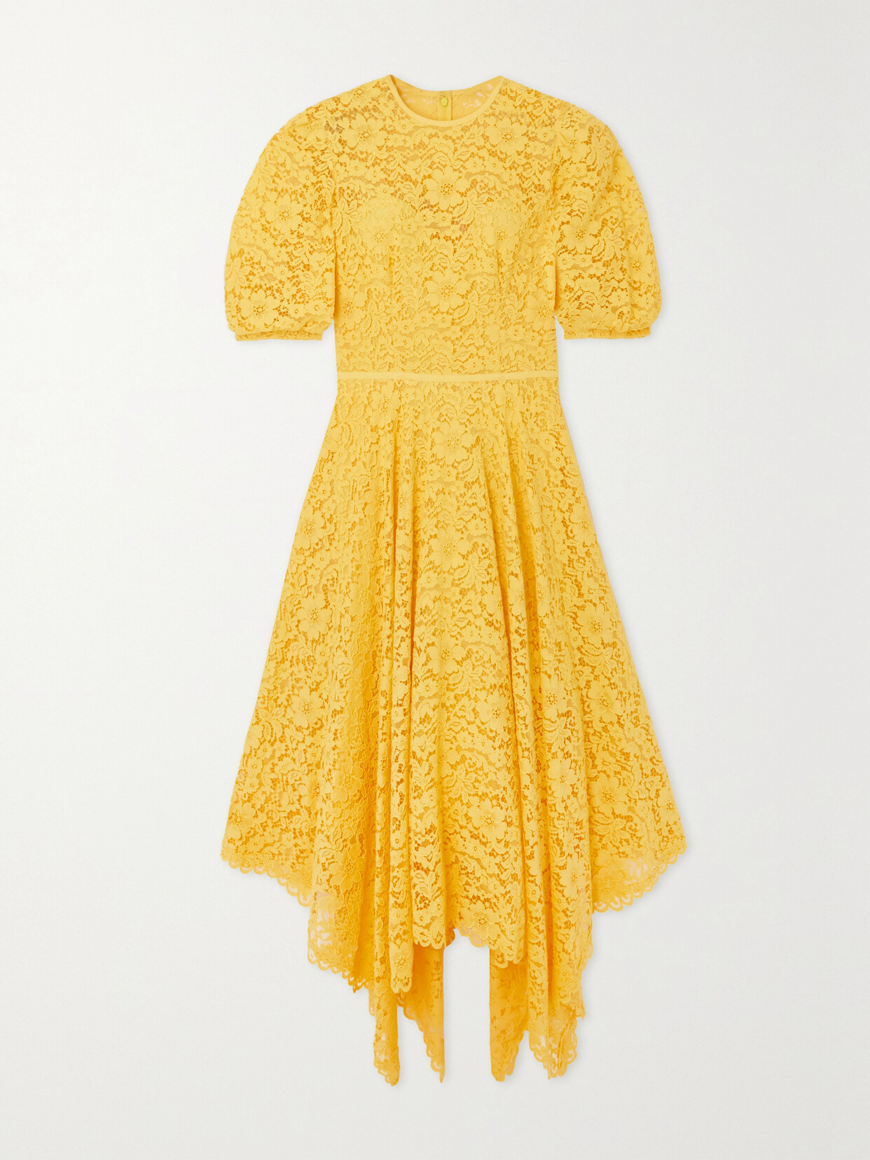 Costarellos - Julane Asymmetric Lace Dress - Yellow