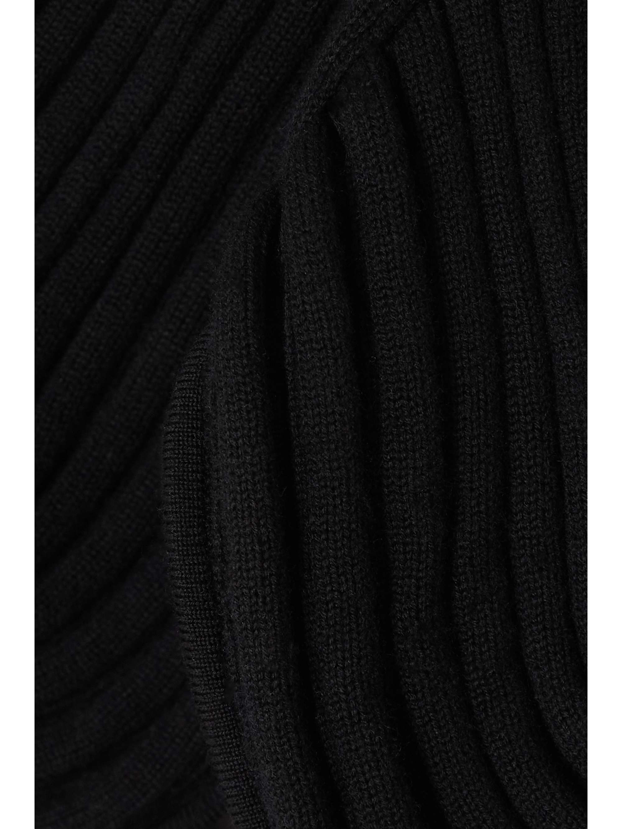 GABRIELA HEARST Eris cropped ribbed merino wool halterneck top
