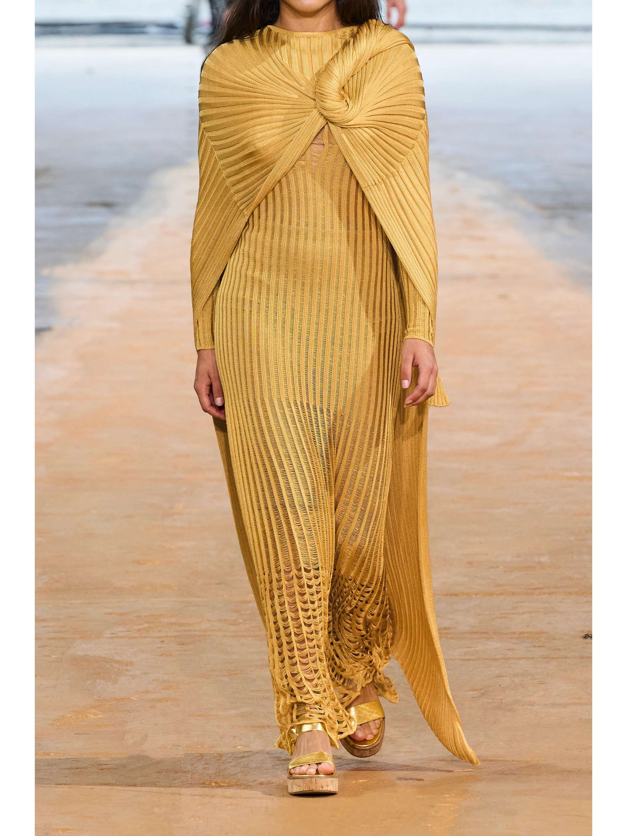 GABRIELA HEARST Meier belted ribbed silk midi dress