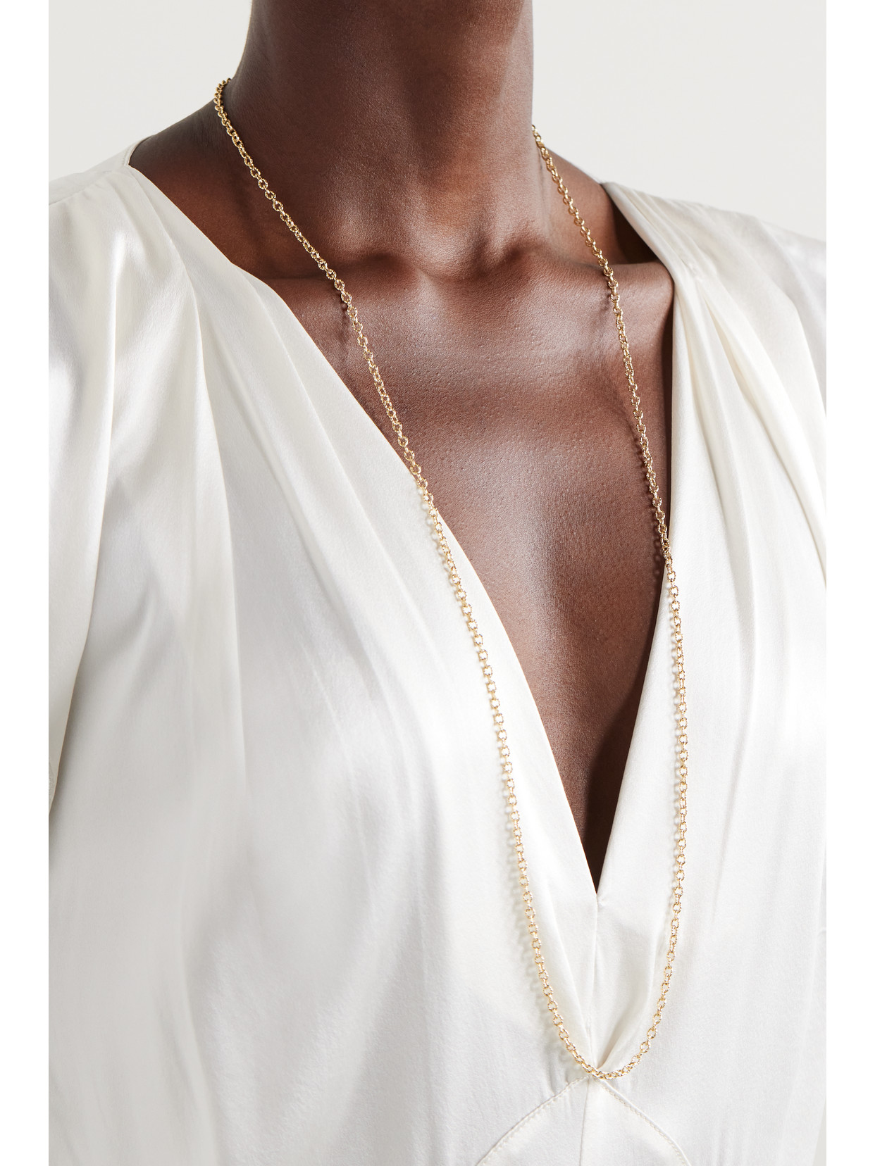 CAROLINA BUCCI 18-KARAT GOLD CHAIN NECKLACE