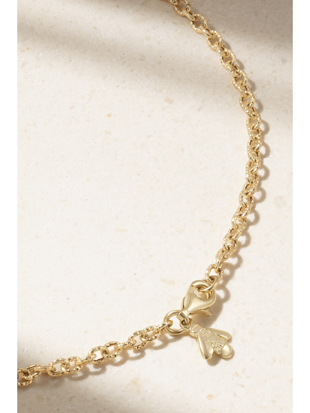 CAROLINA BUCCI ROLLÒ 18-KARAT GOLD NECKLACE 