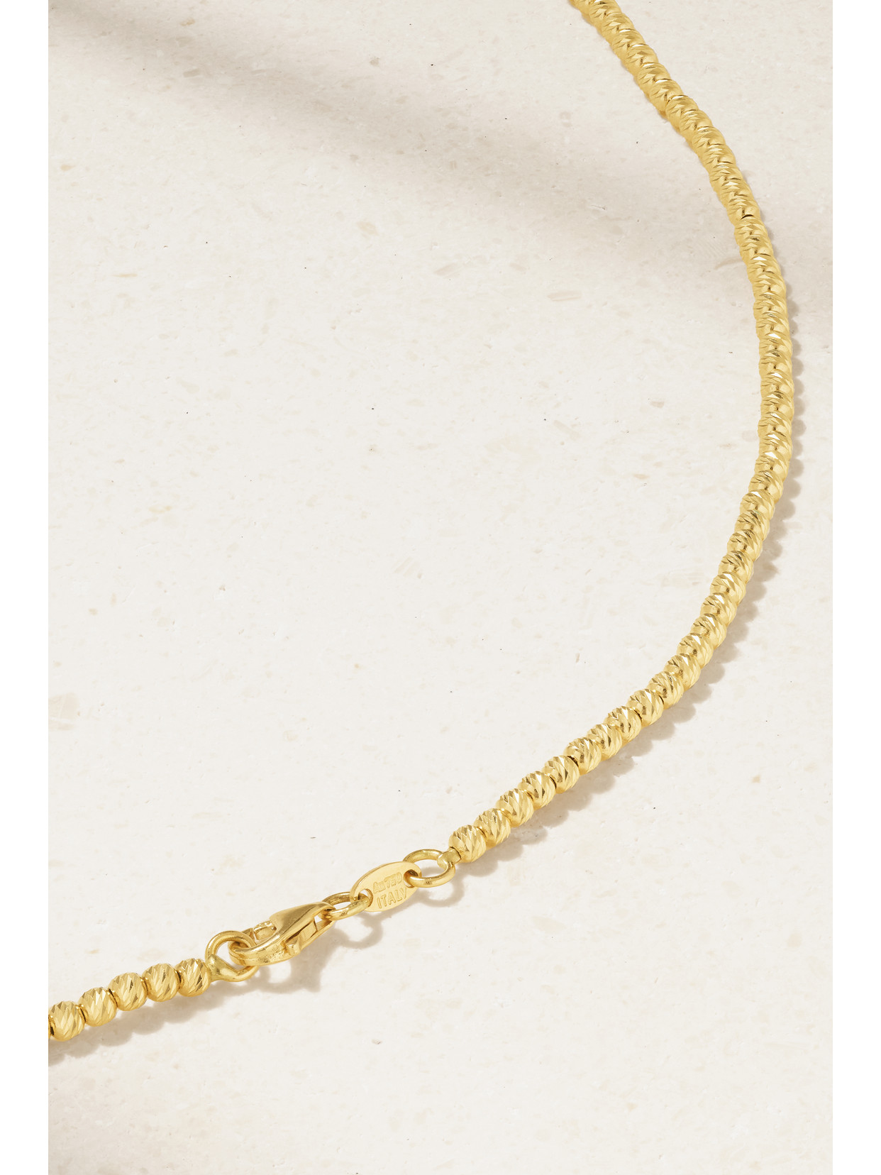 CAROLINA BUCCI DISCO BALL 18-KARAT GOLD NECKLACE 