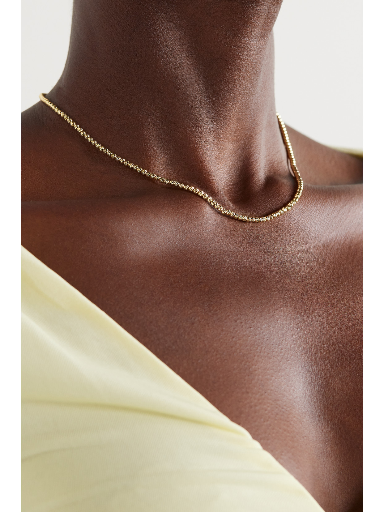 CAROLINA BUCCI DISCOBALL 18-KARAT GOLD NECKLACE