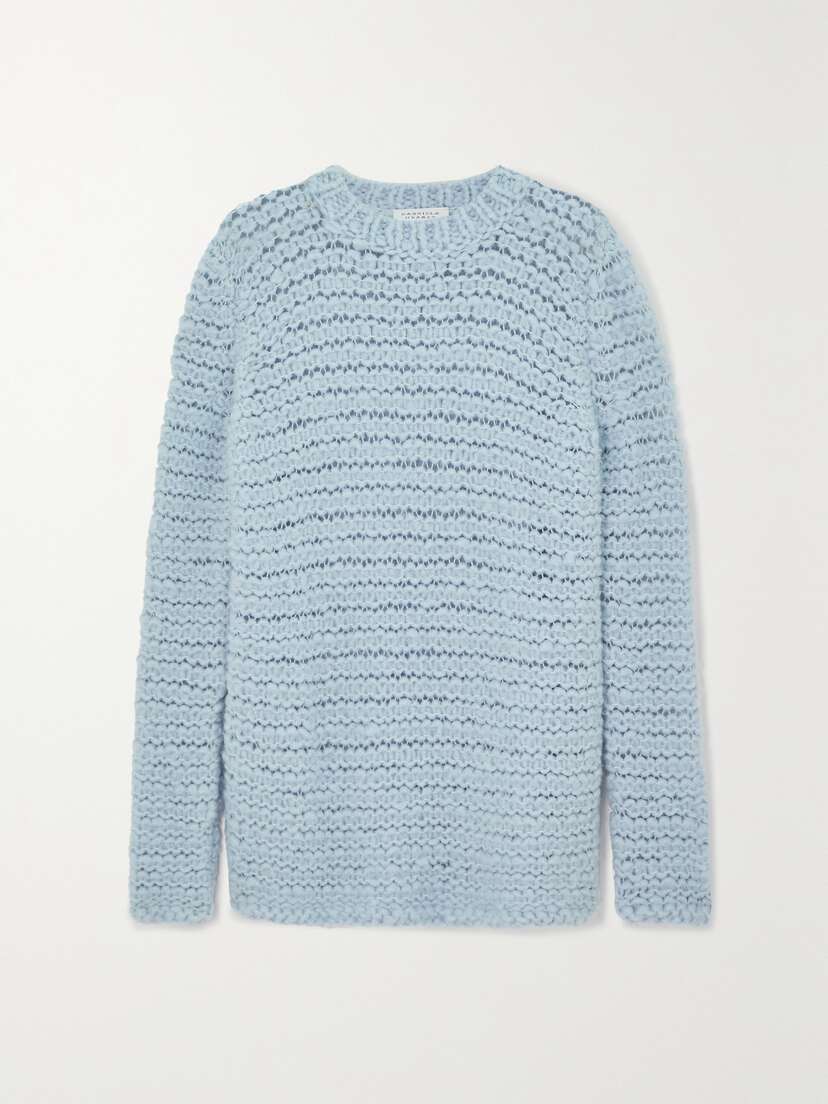 Gabriela Hearst Larenzo Open-knit Cashmere Sweater - x large