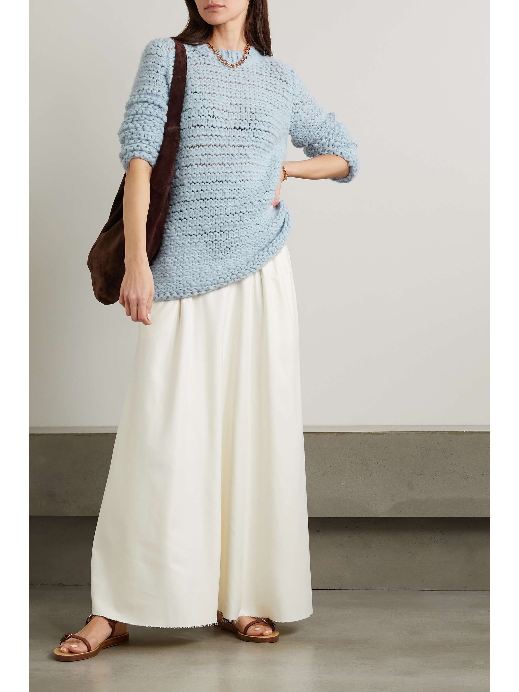 GABRIELA HEARST Larenzo open-knit cashmere sweater