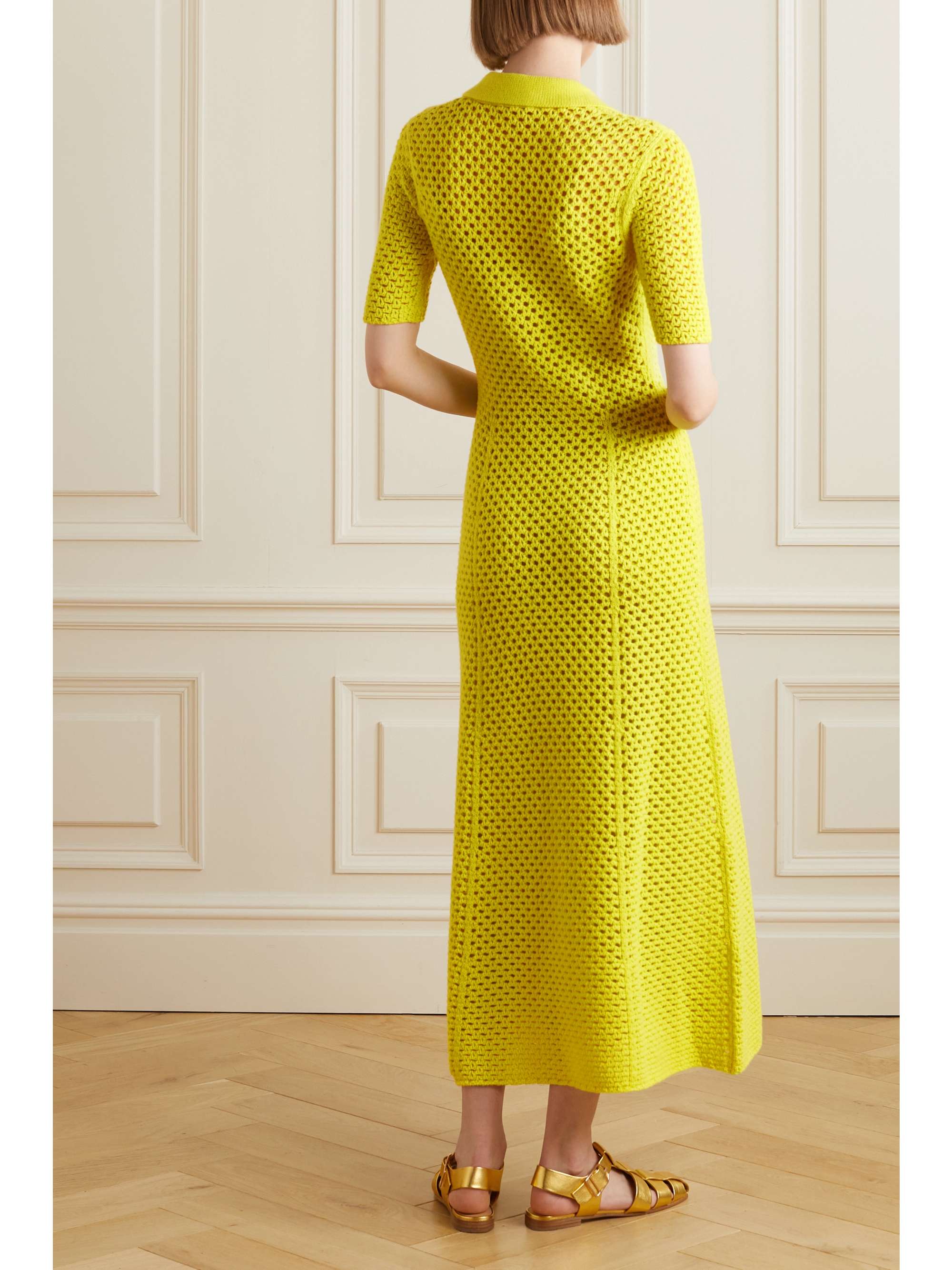 GABRIELA HEARST Cora pointelle-knit wool maxi dress