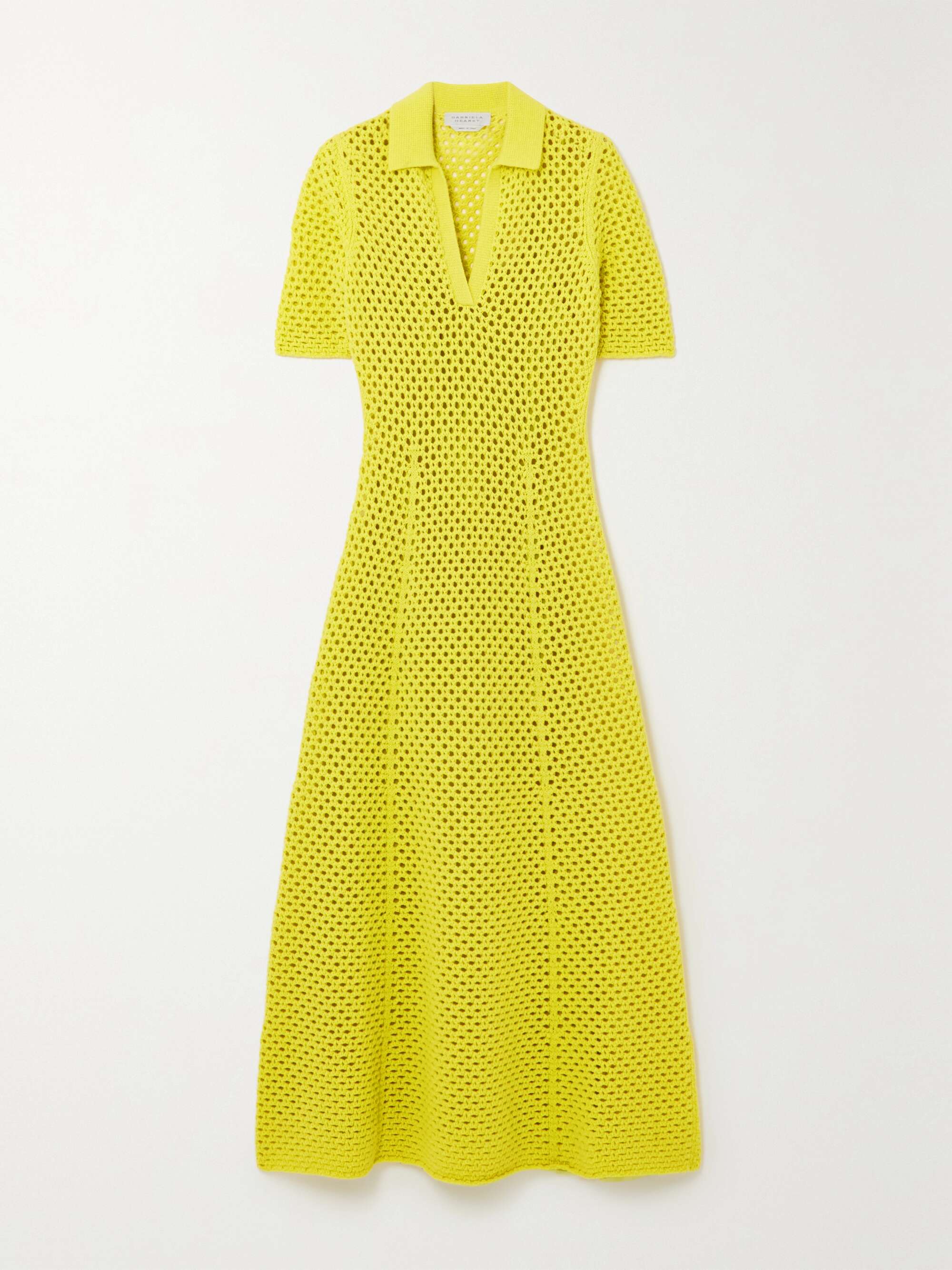 GABRIELA HEARST Cora pointelle-knit wool maxi dress | NET-A-PORTER