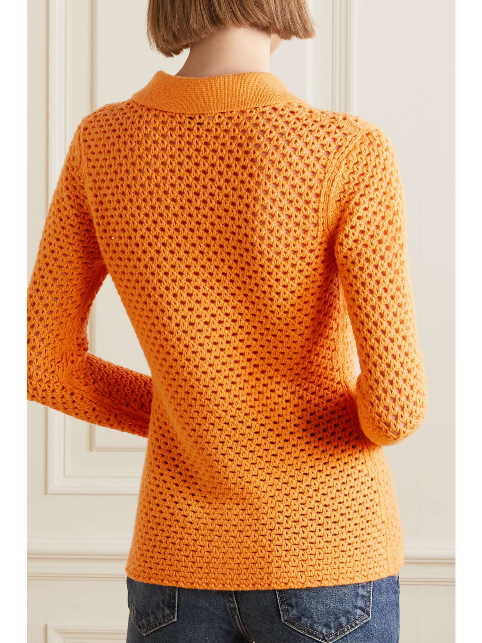 GABRIELA HEARST Bia crochetknit wool cardigan NETAPORTER