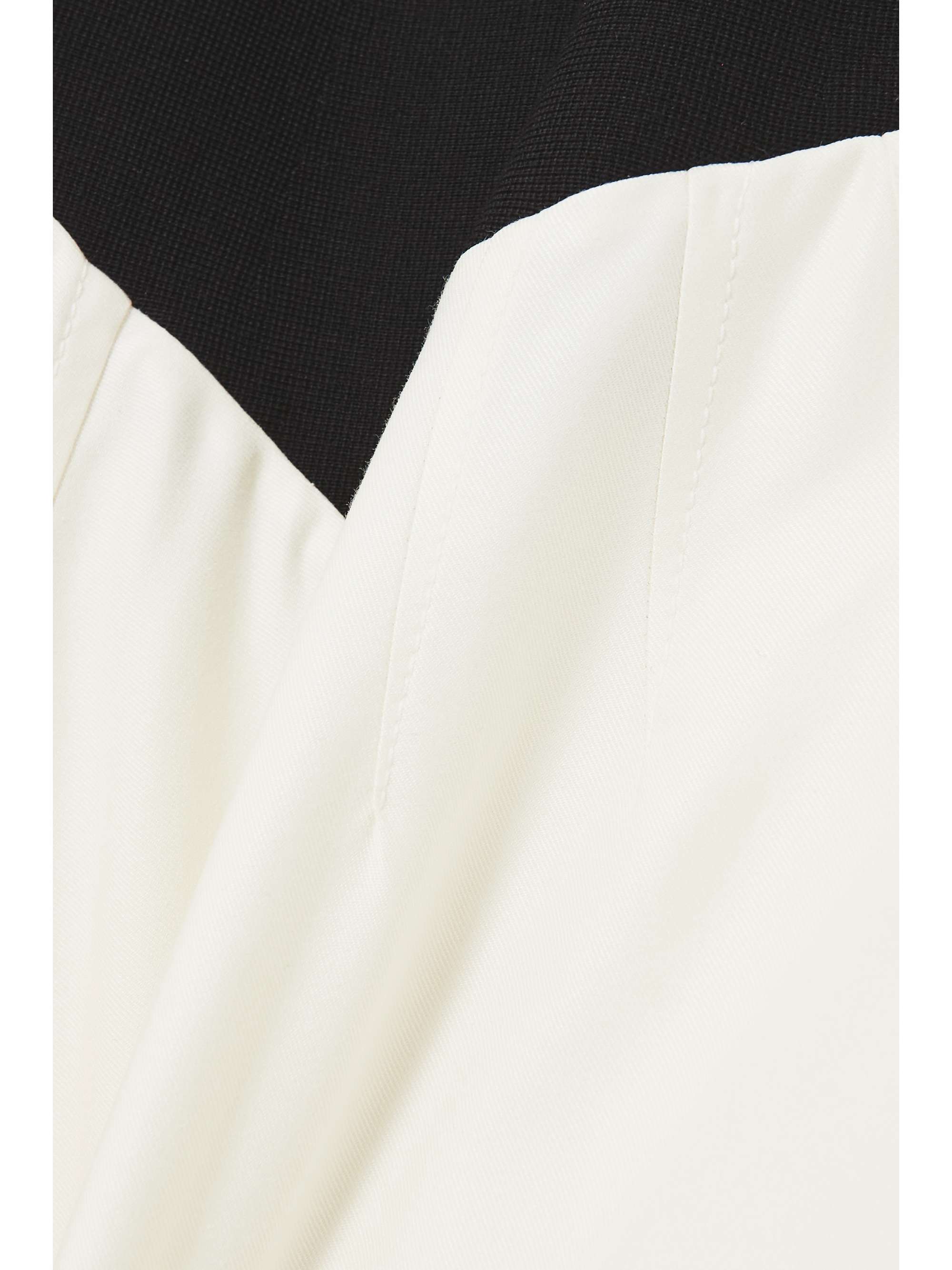 GABRIELA HEARST Lani off-the-shoulder frayed silk-twill and merino wool maxi dress