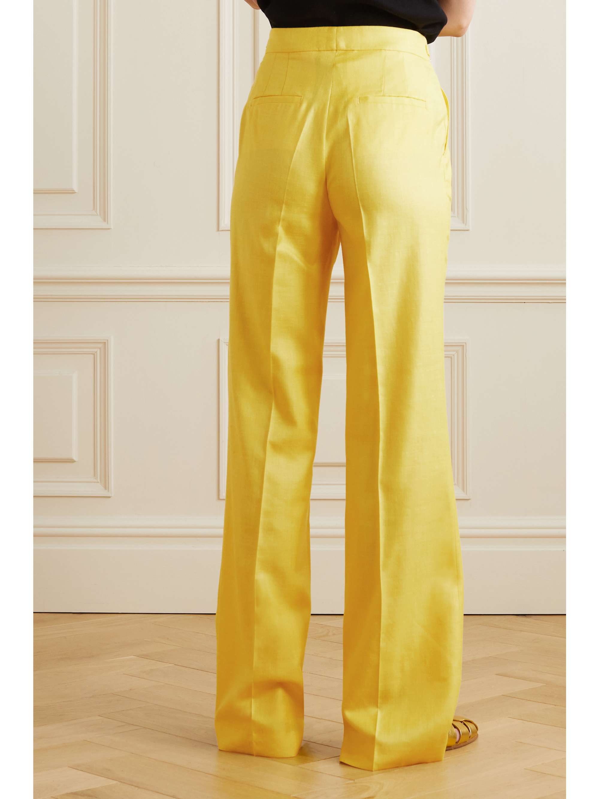 GABRIELA HEARST Vesta wool, silk and linen-blend straight-leg pants