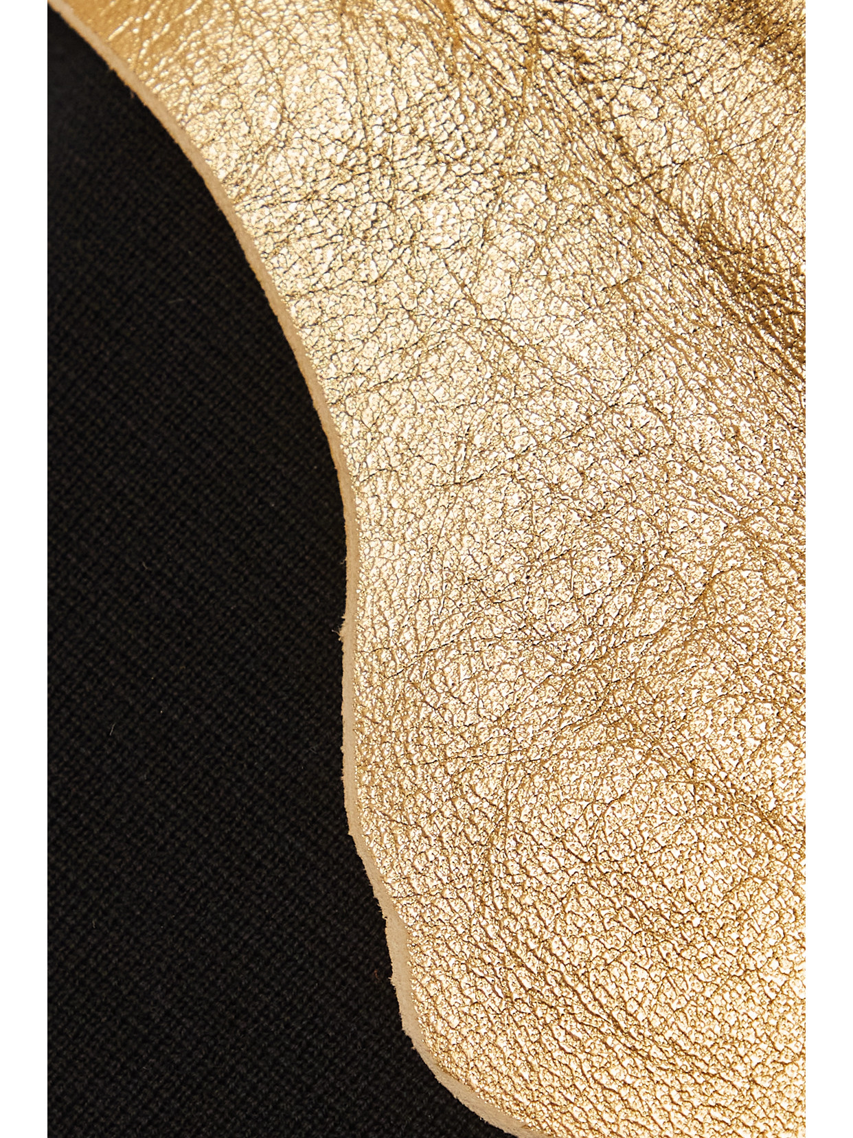 Elena Merino Wool And Metallic Leather Tank