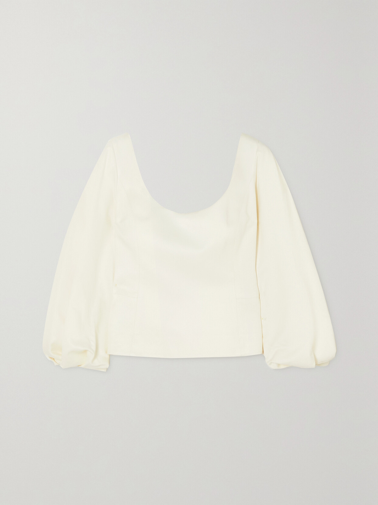 Gabriela Hearst - Sophia Open-back Washed Silk-twill Blouse - Ivory