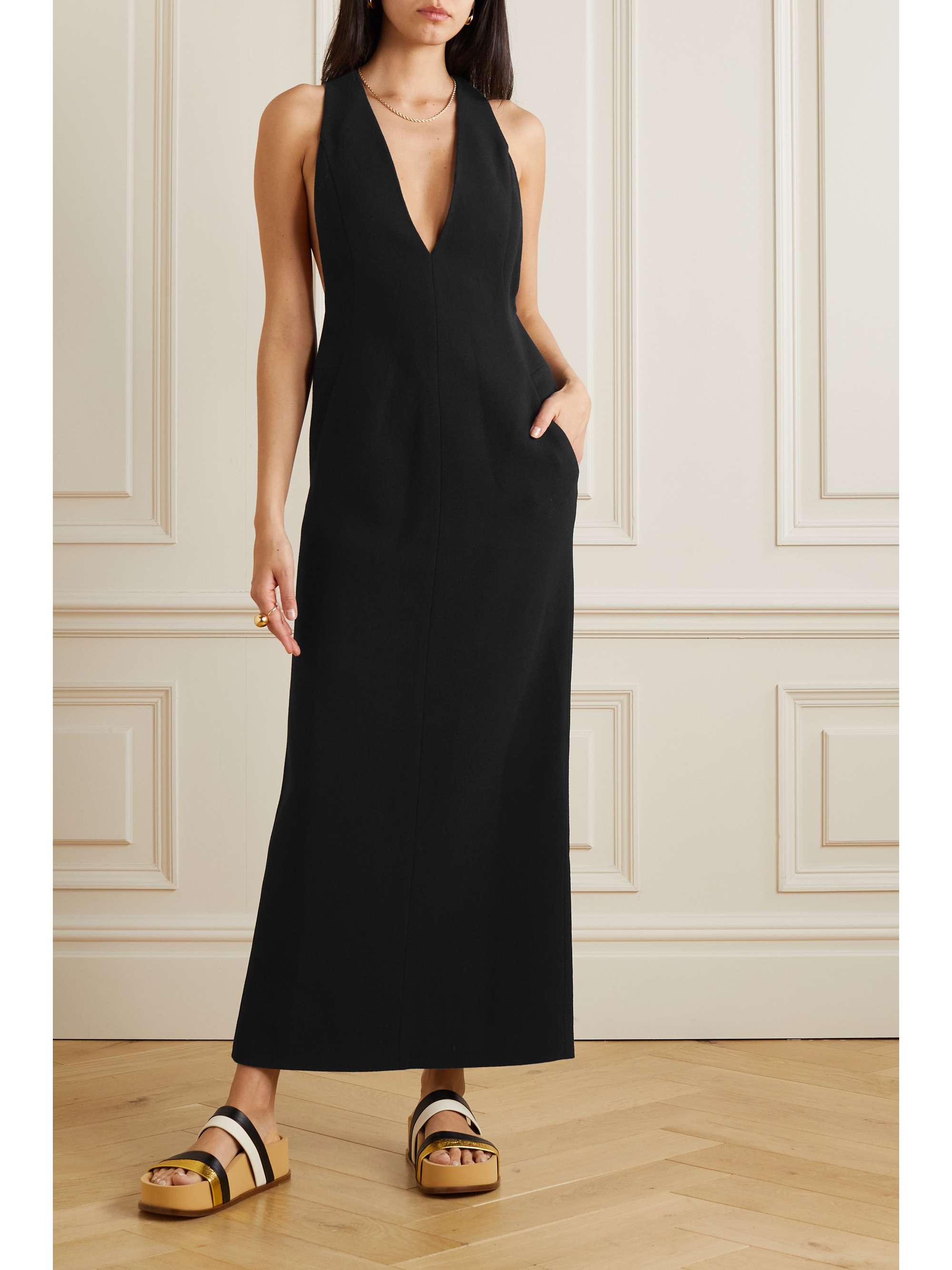 GABRIELA HEARST Wool-crepe midi dress