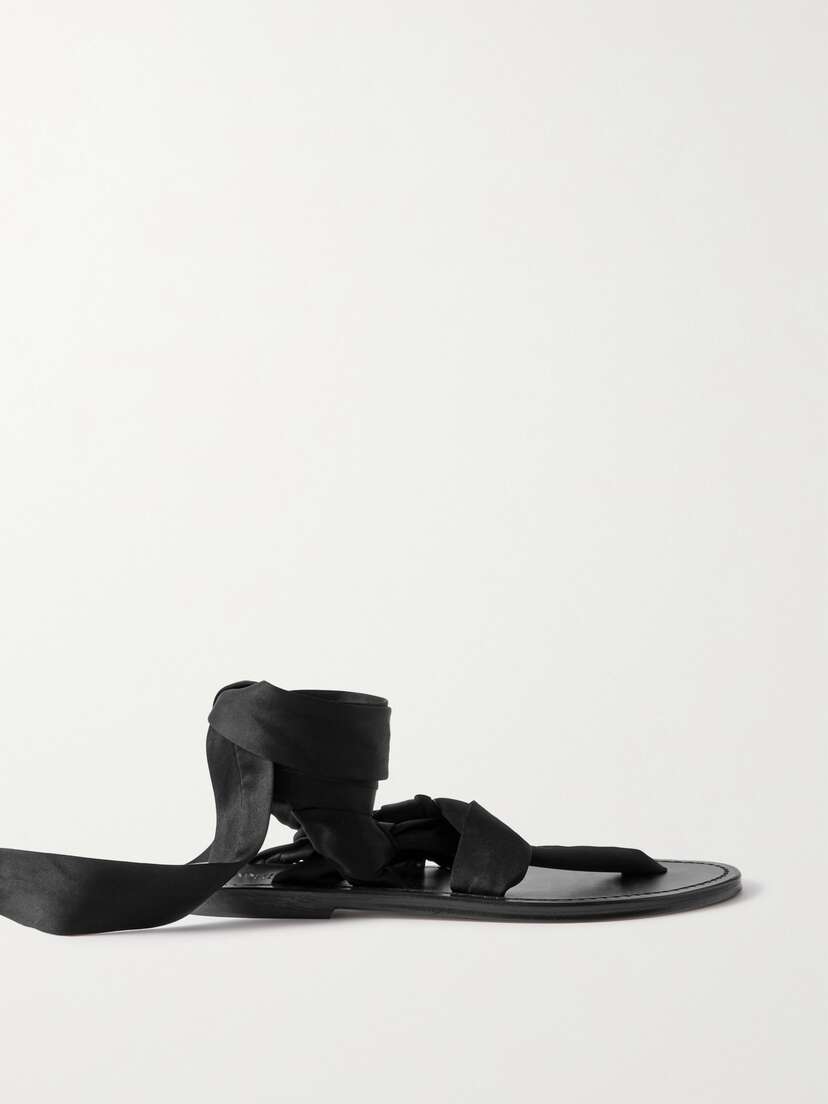 Saint Laurent Satin-jersey Sandals