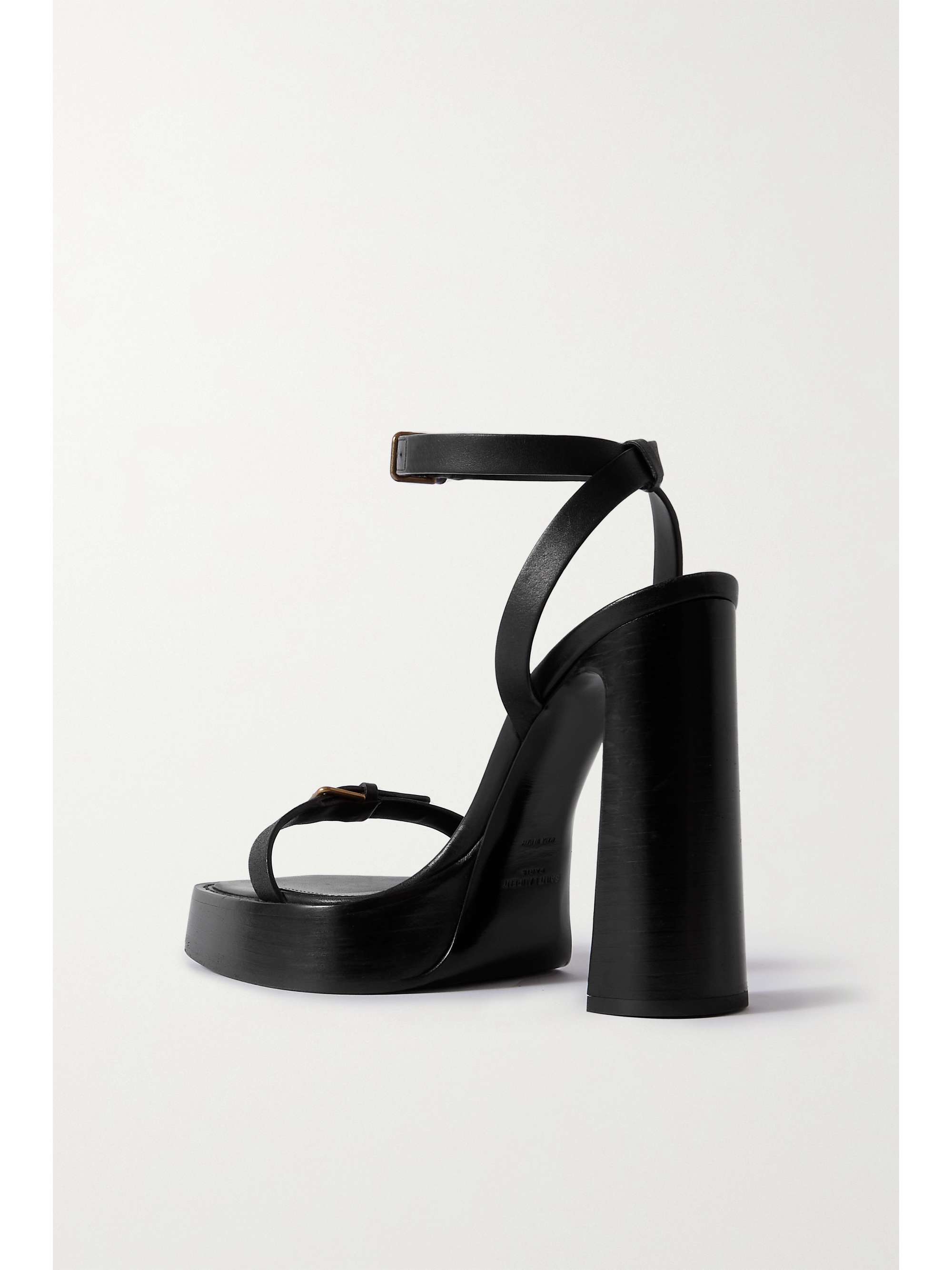 SAINT LAURENT Platz leather platform sandals