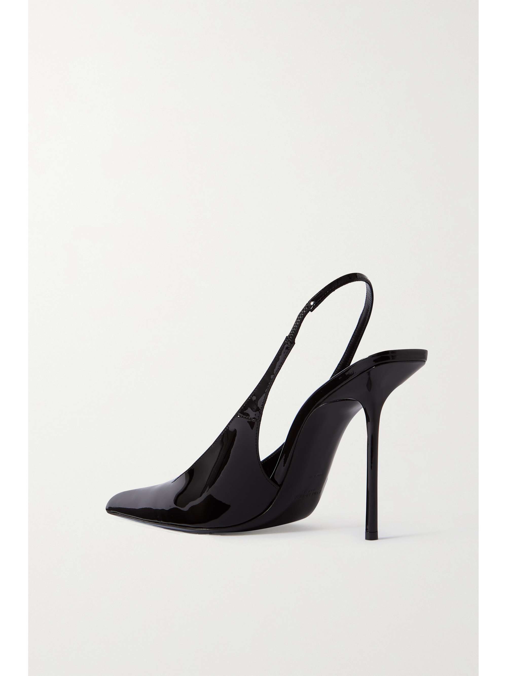 SAINT LAURENT Kiss leather slingback pumps