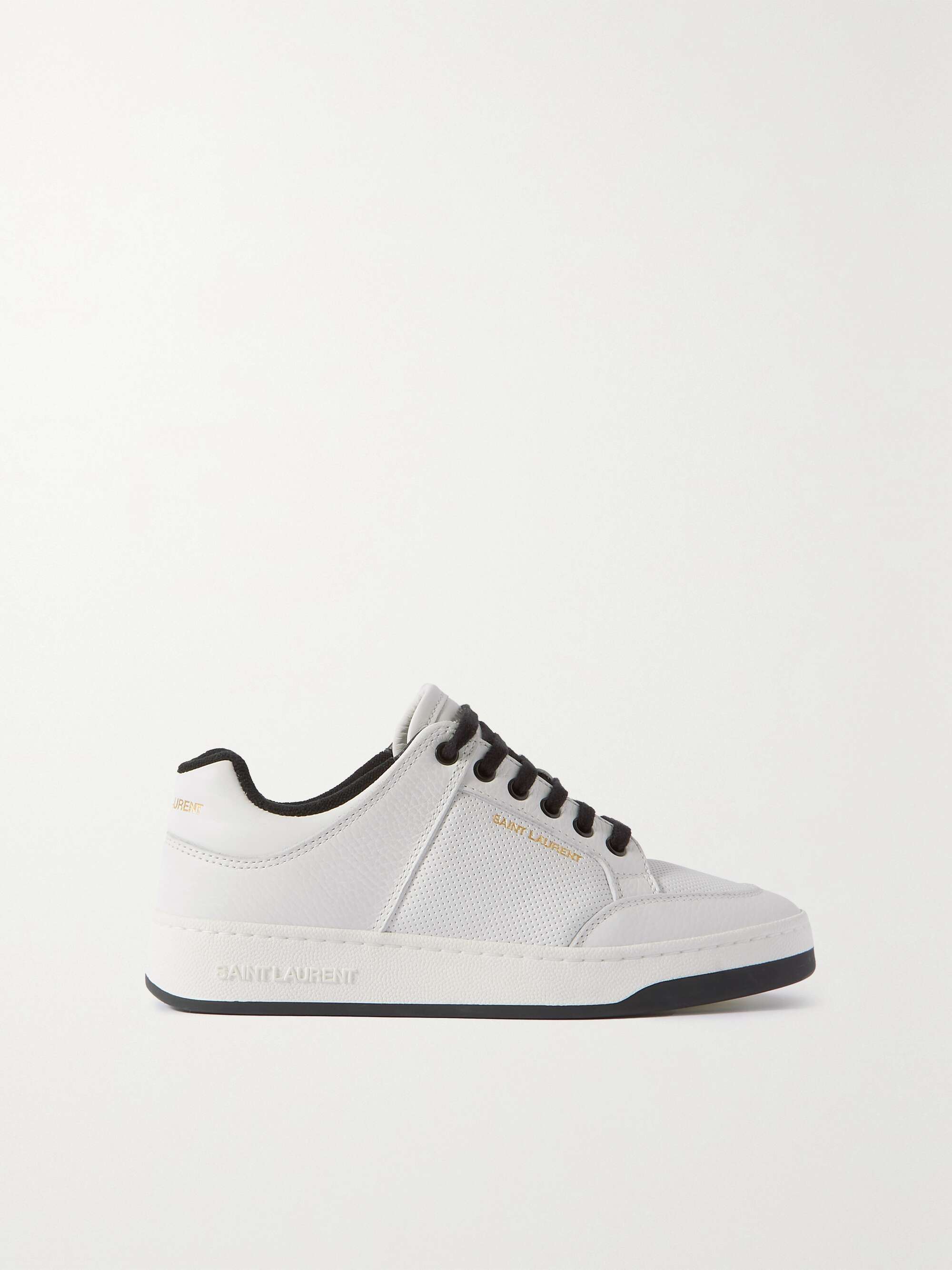 SL61 logo print leather sneakers
