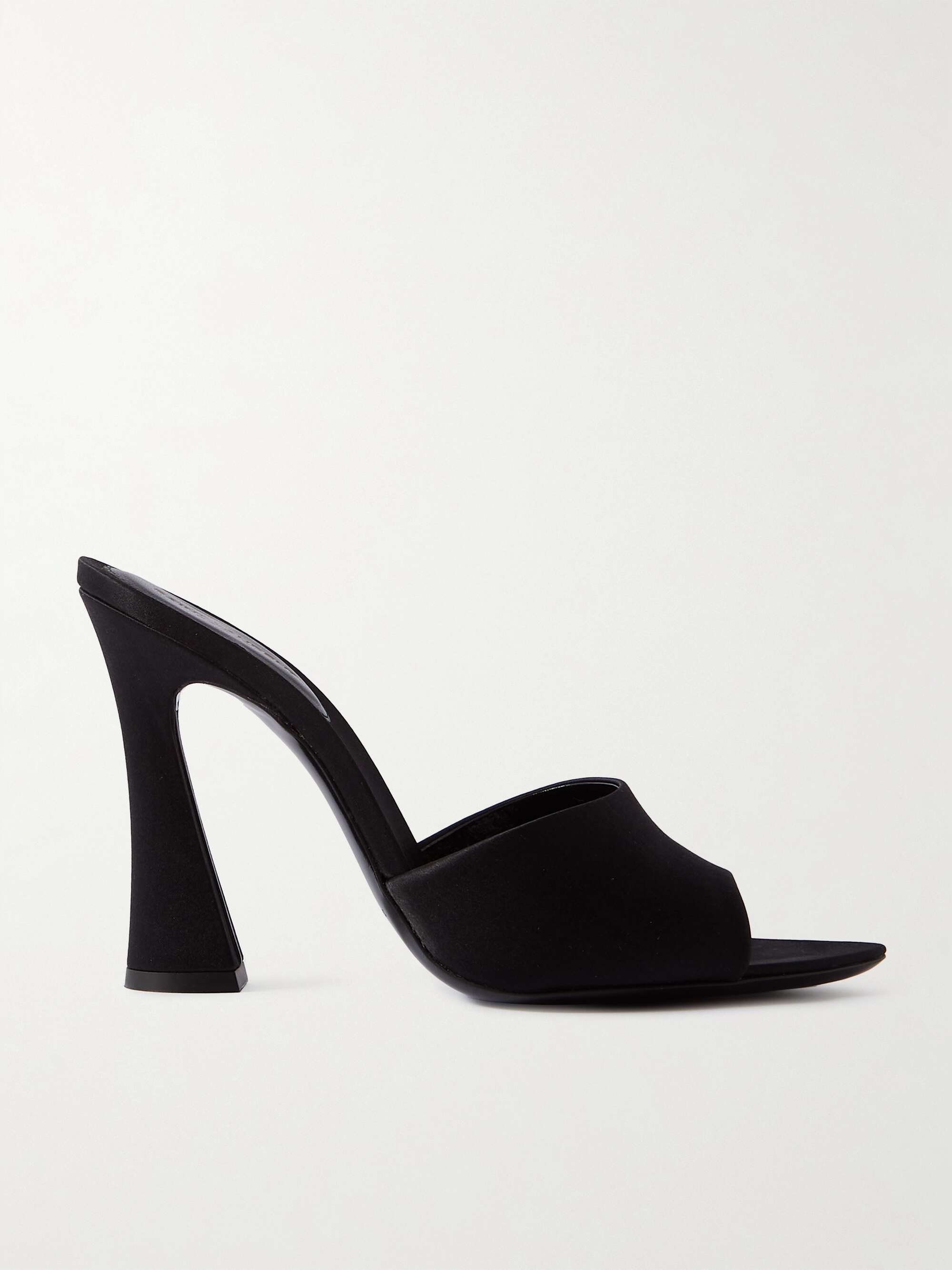 SAINT LAURENT Satin mules | NET-A-PORTER