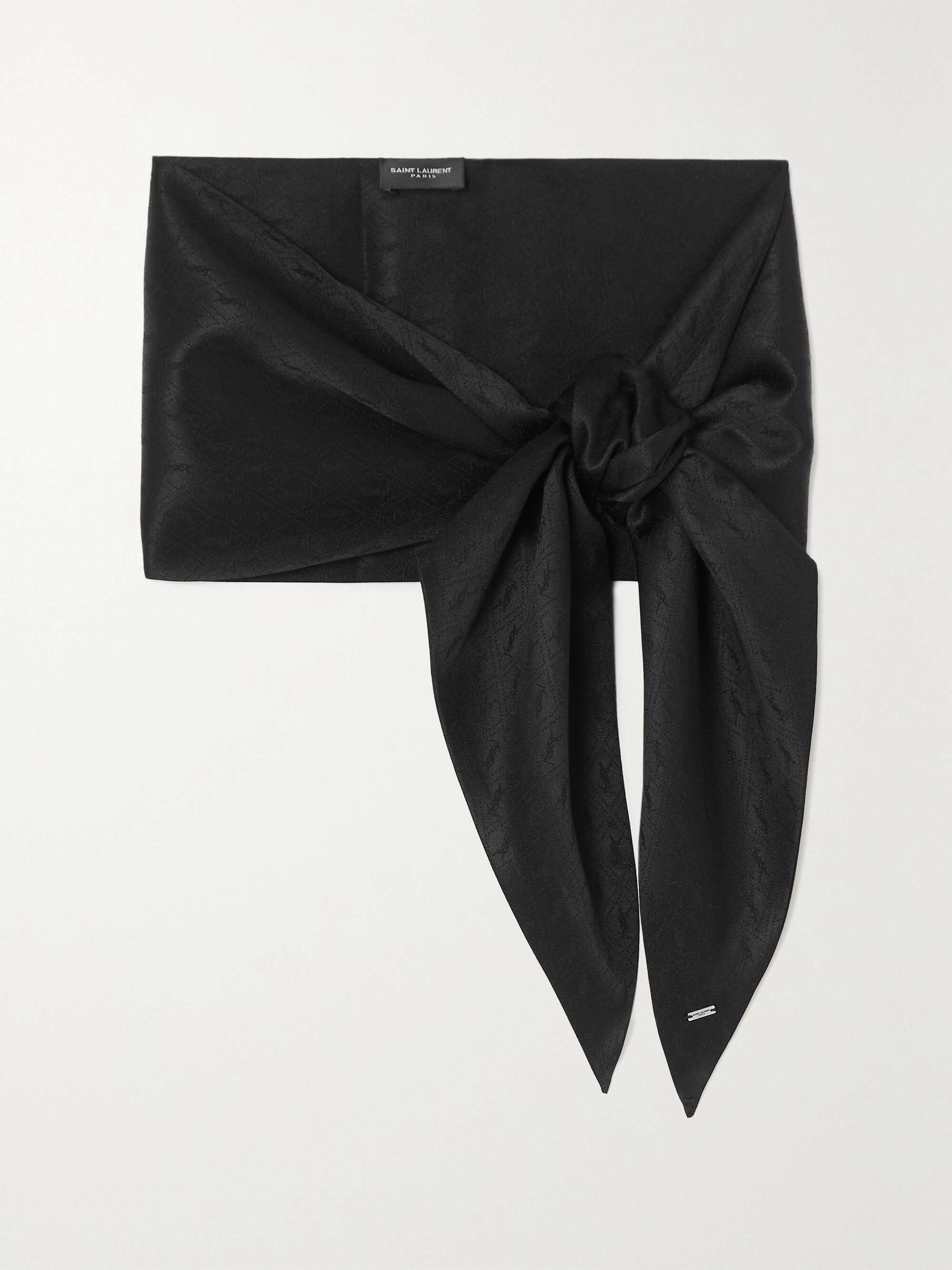 サンローランパリ スカーフ ラヴァリエ ポルカドット ストール 2024年