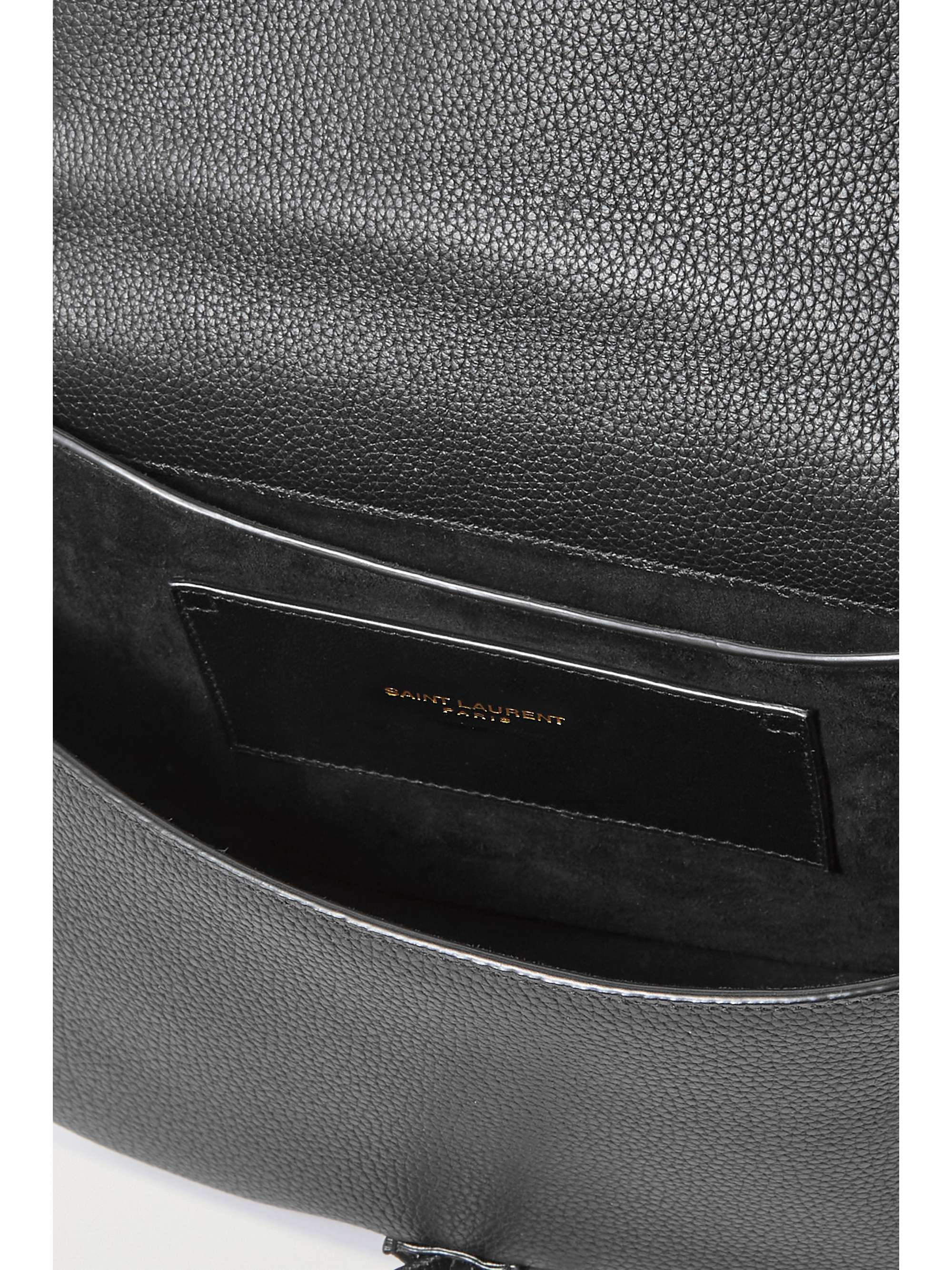 SAINT LAURENT Le Caban textured-leather shoulder bag