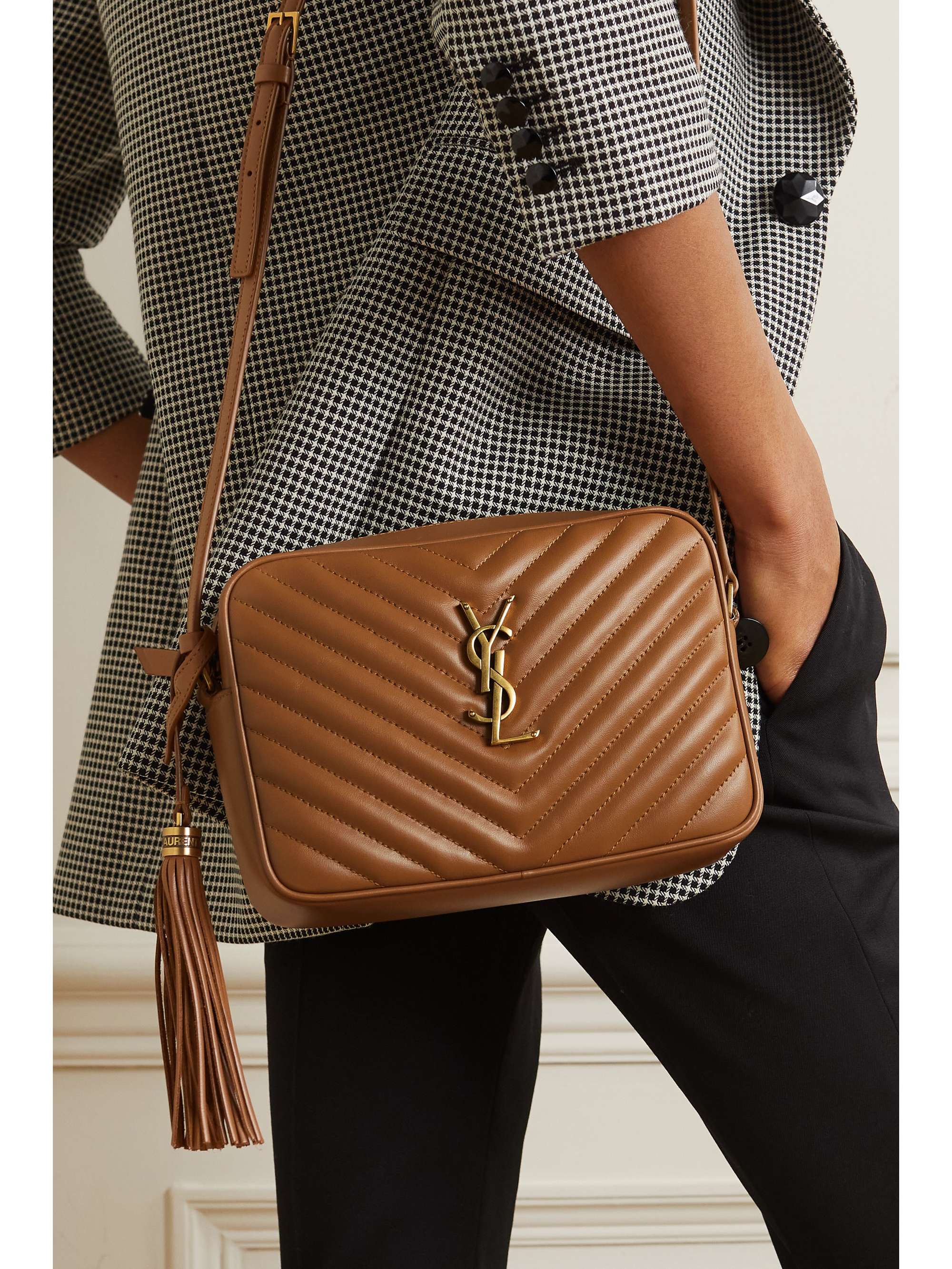 ysl crossbody bag brown