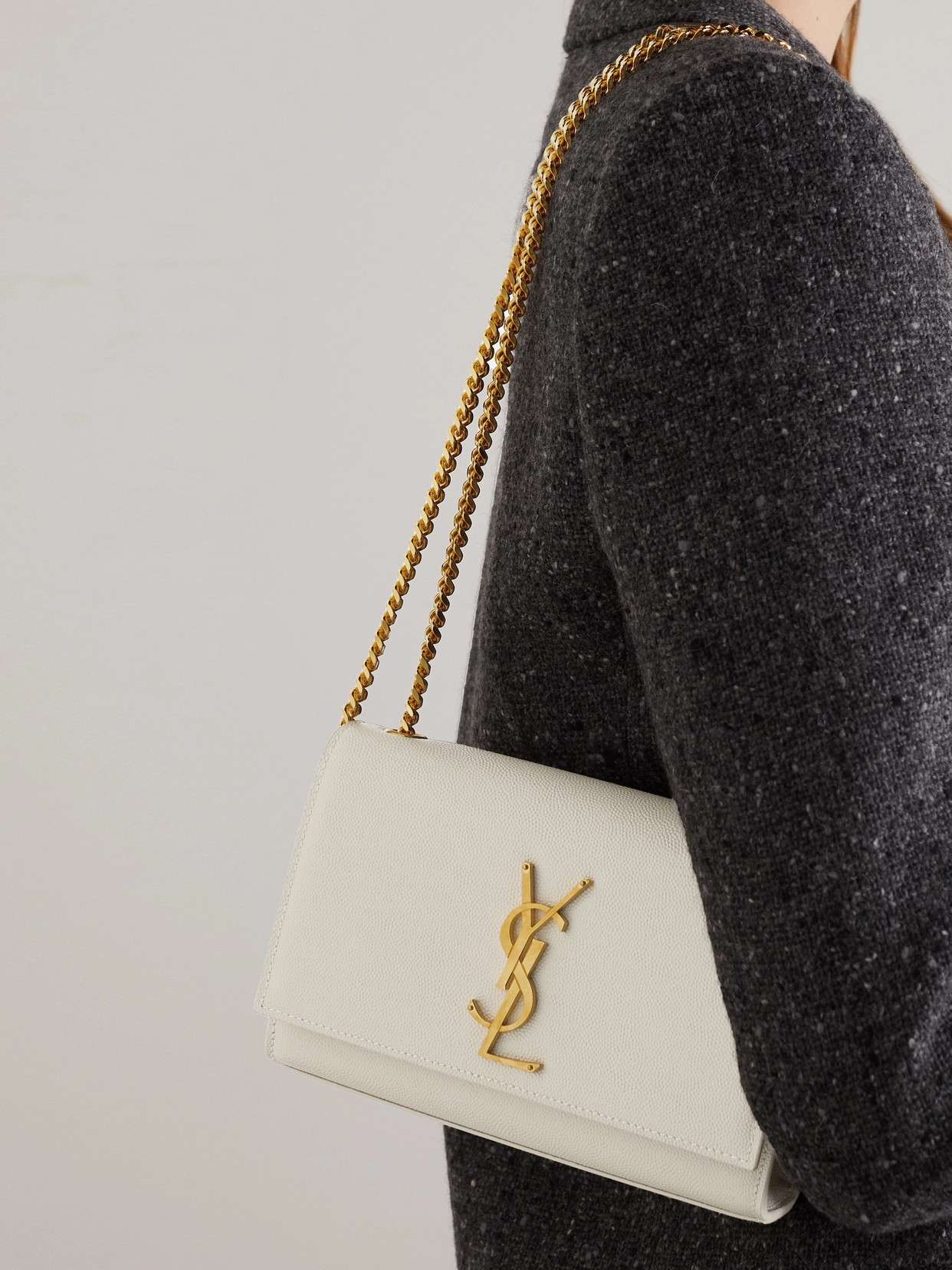 Kate Small Embossed-Leather Shoulder Bag