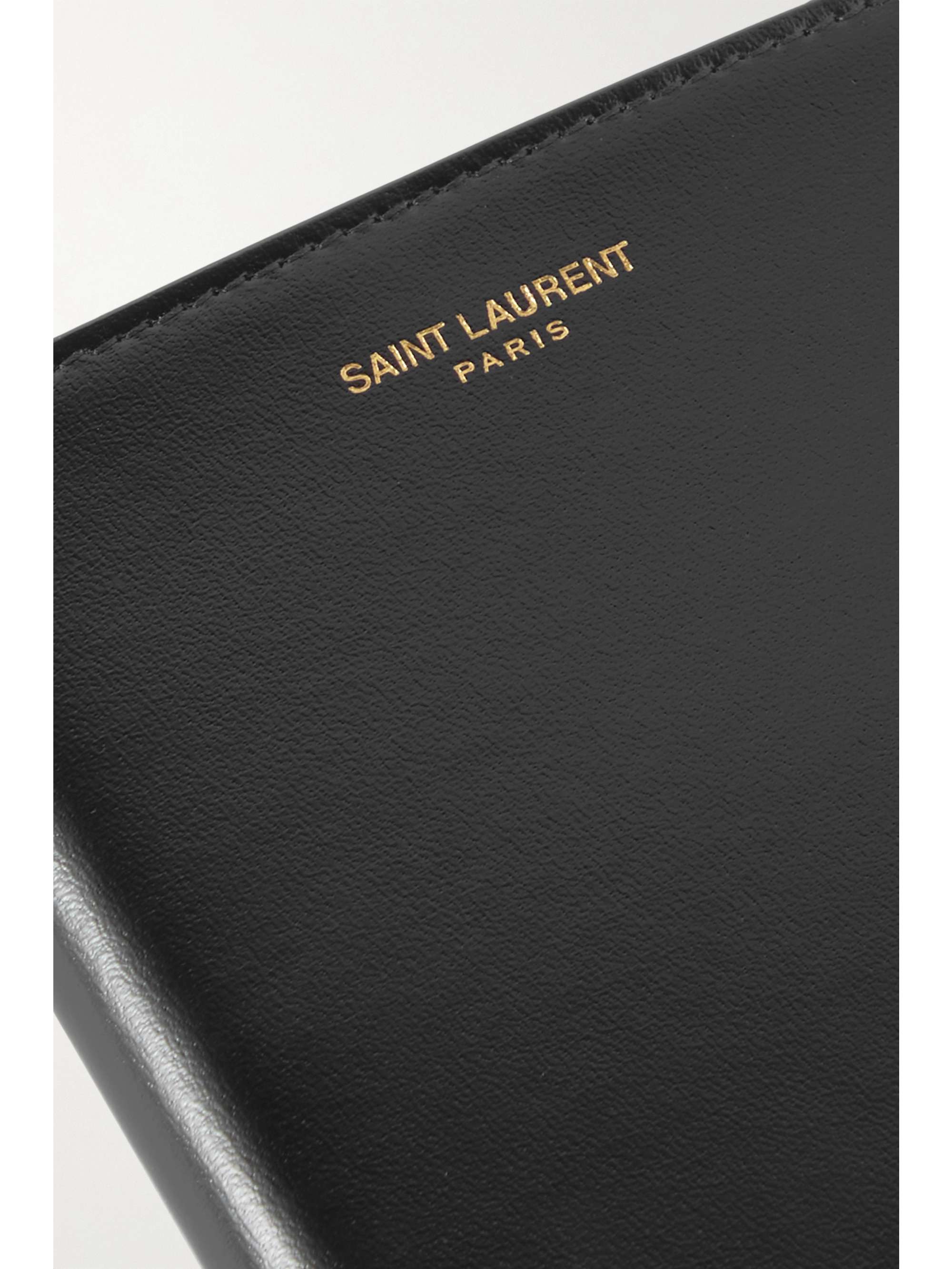 SAINT LAURENT Leather passport holder