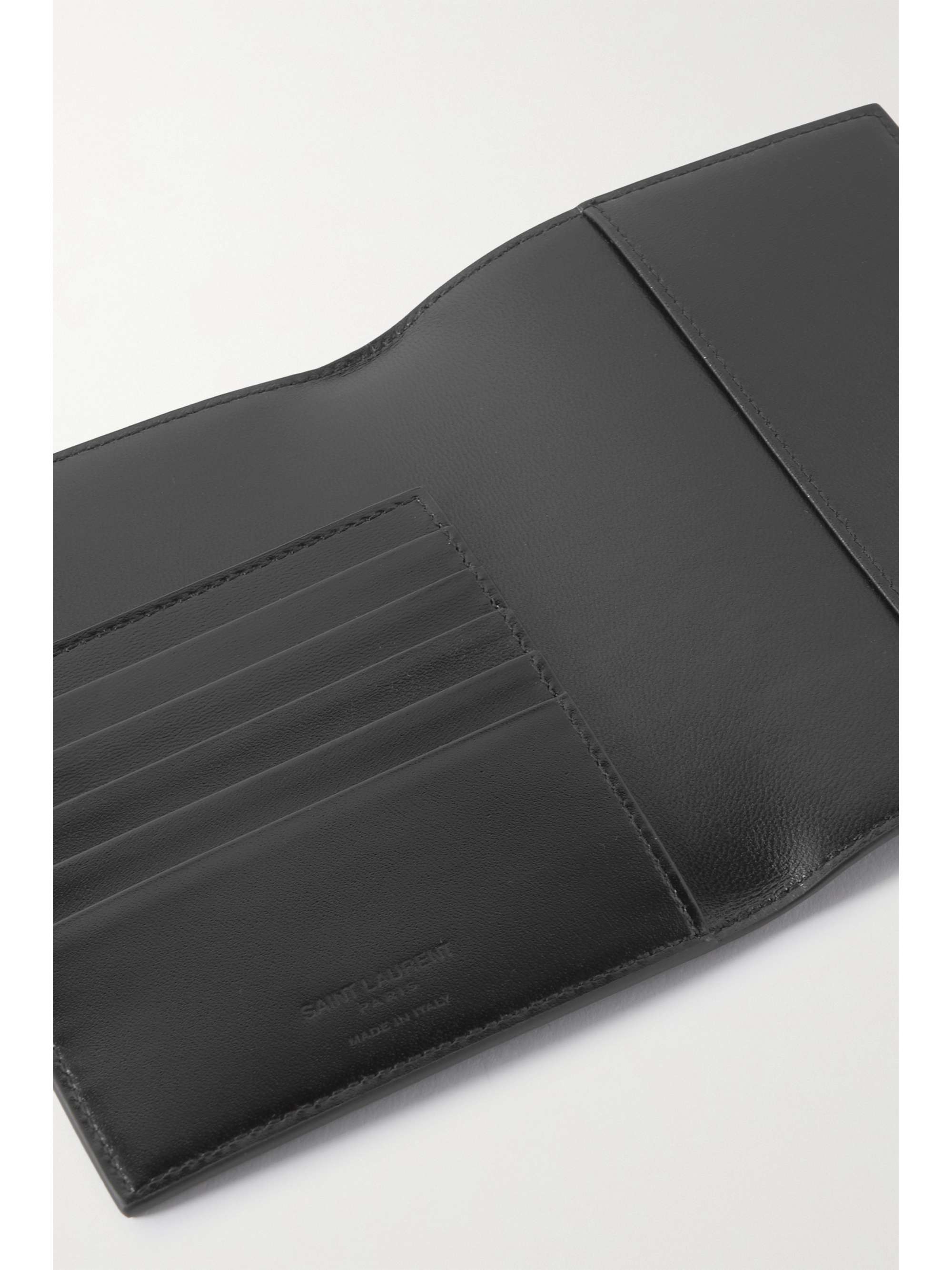 SAINT LAURENT Leather passport holder