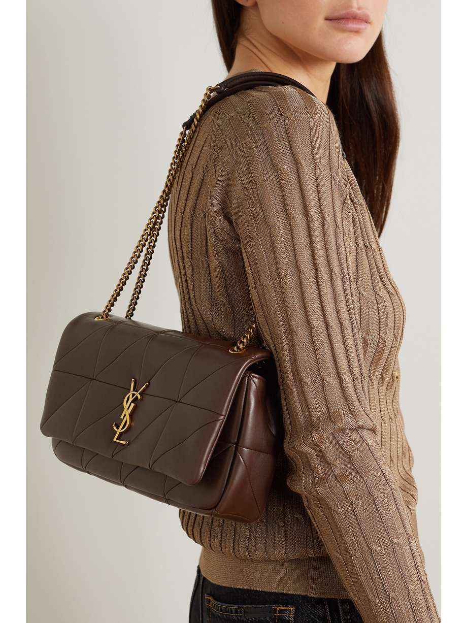 SAINT LAURENT Jamie medium quilted leather shoulder bag NETAPORTER