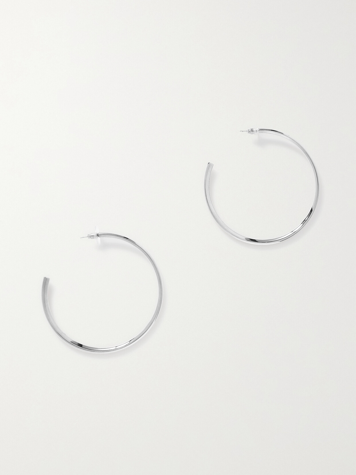 Saint Laurent Silver-tone Hoop Earrings